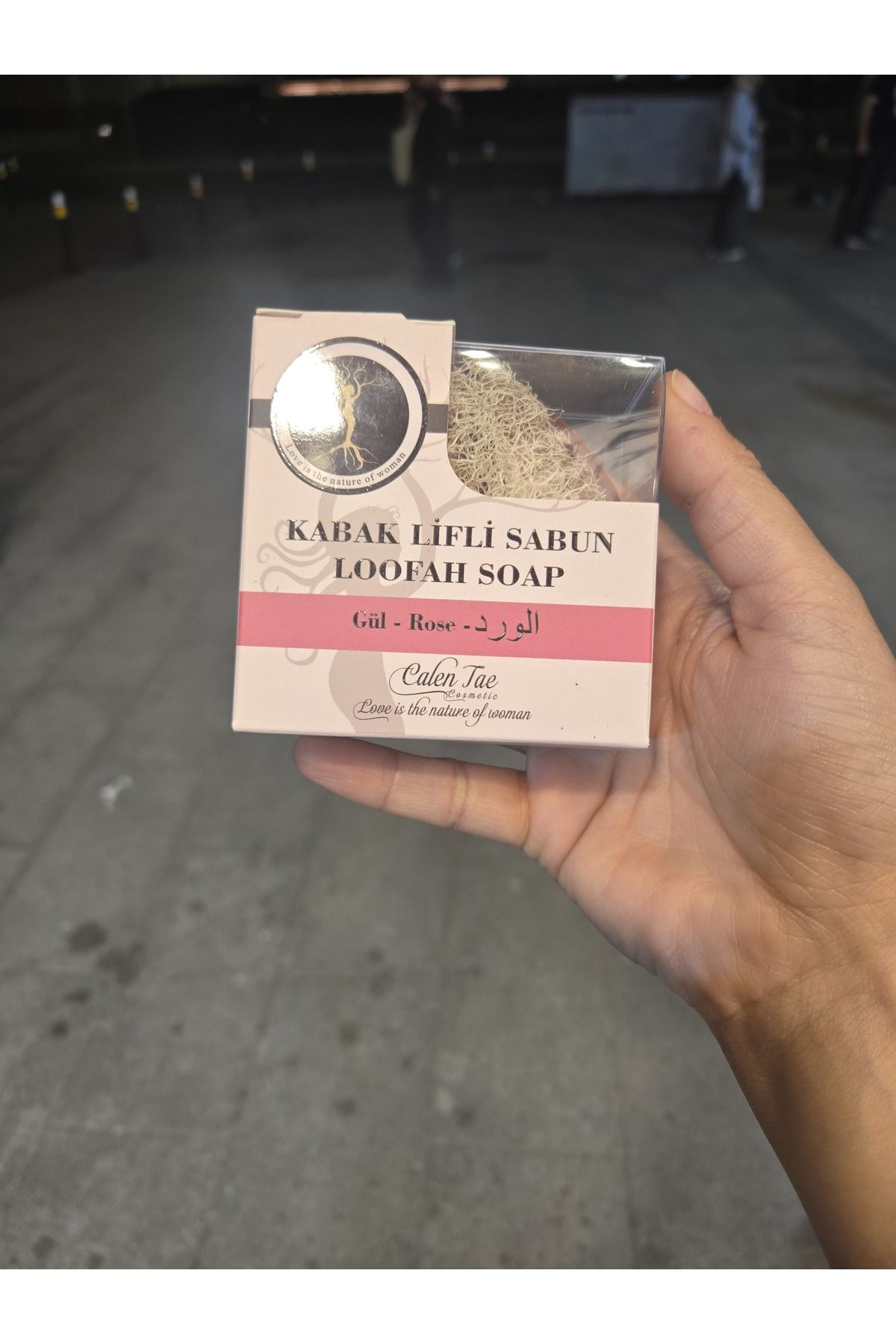 Calen Tae Cosmetic Gül özlü kabak lifli sabun
