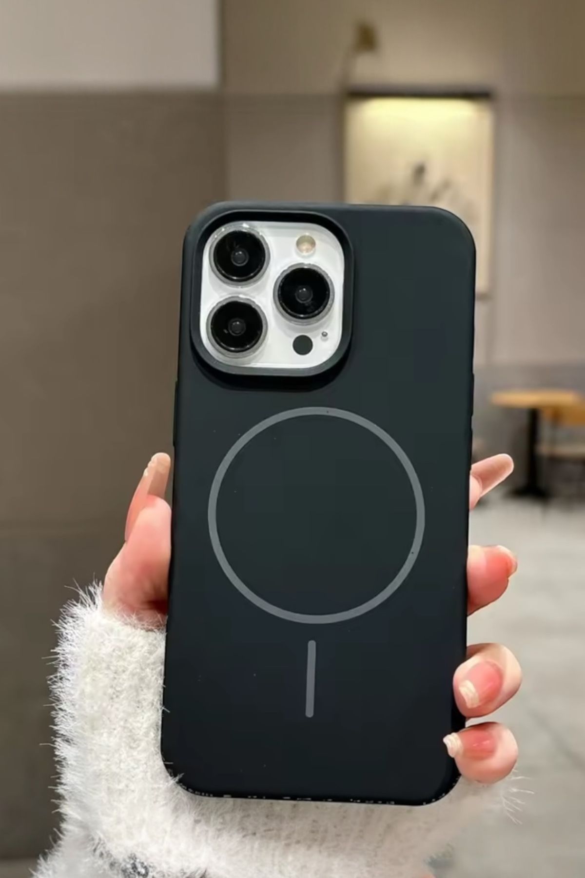 ProNorth Apple İphone 14 Pro Kılıf Magsafe Destekli Premium Sıvı Silikon Kapak