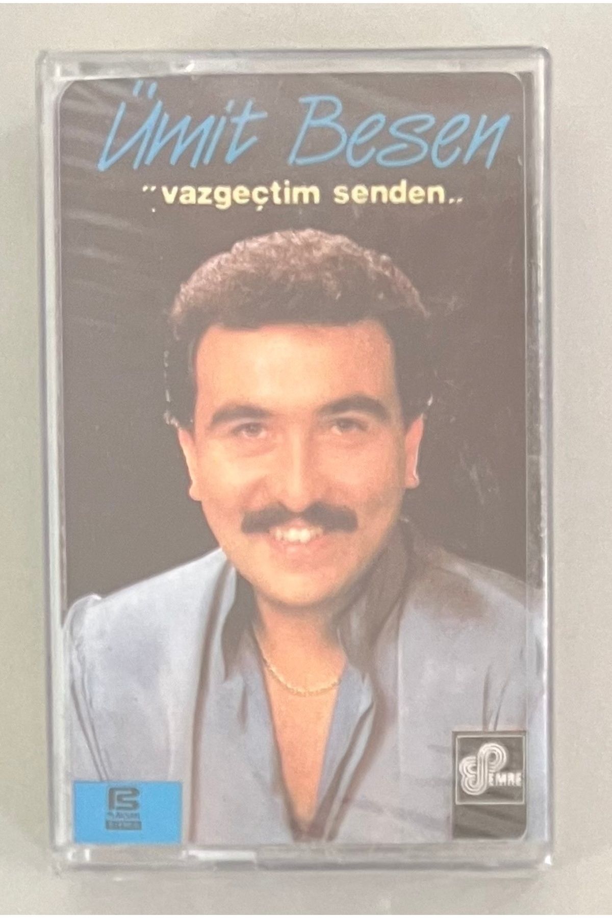 Plakevi İzmir Ümit Besen Vazgeçtim Senden Kaset (Jelatininde Sıfır Orijinal Dönem Baskı Kaset)