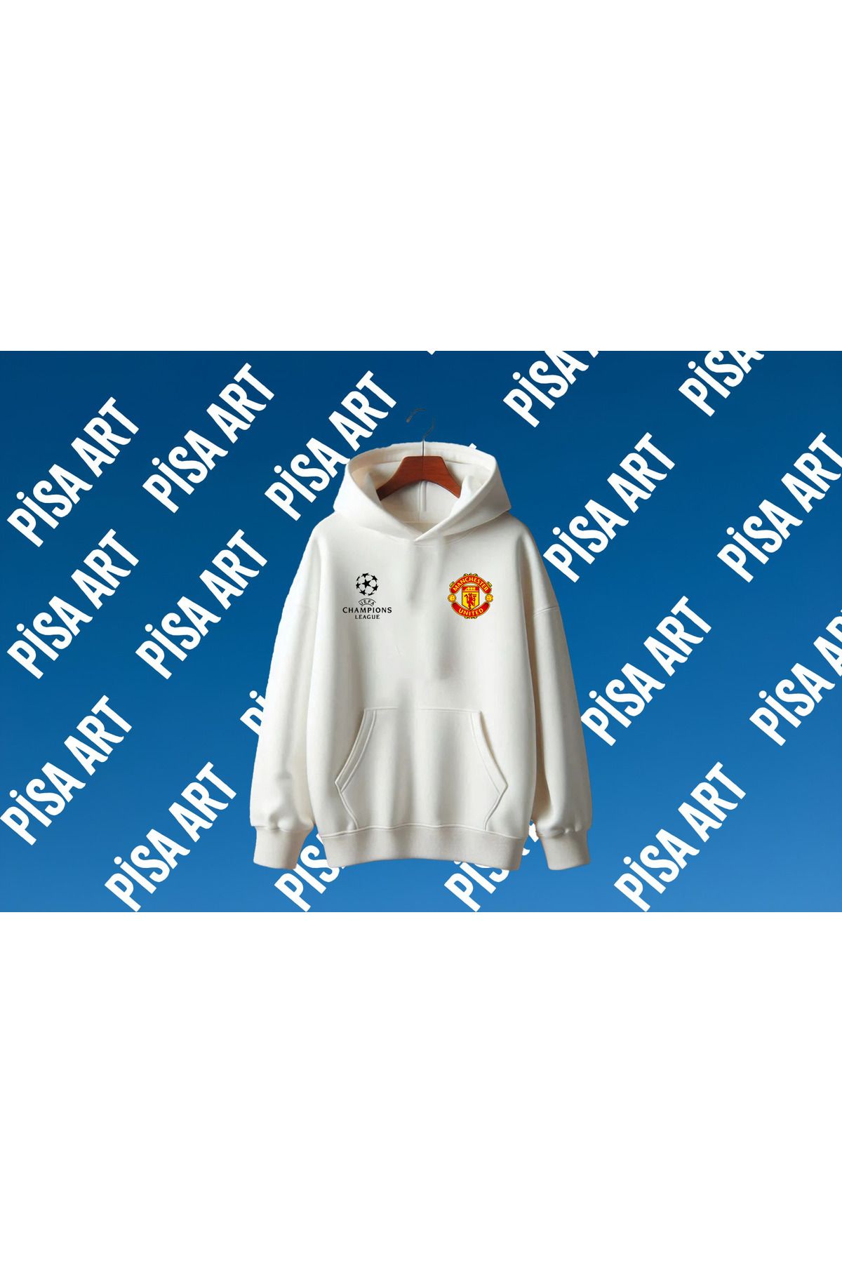 Pisa Art MANCHESTER UNITED X DEVLER LİGİ ÖZEL TASARIM UNISEX TARAFTAR SWEATSHIRT
