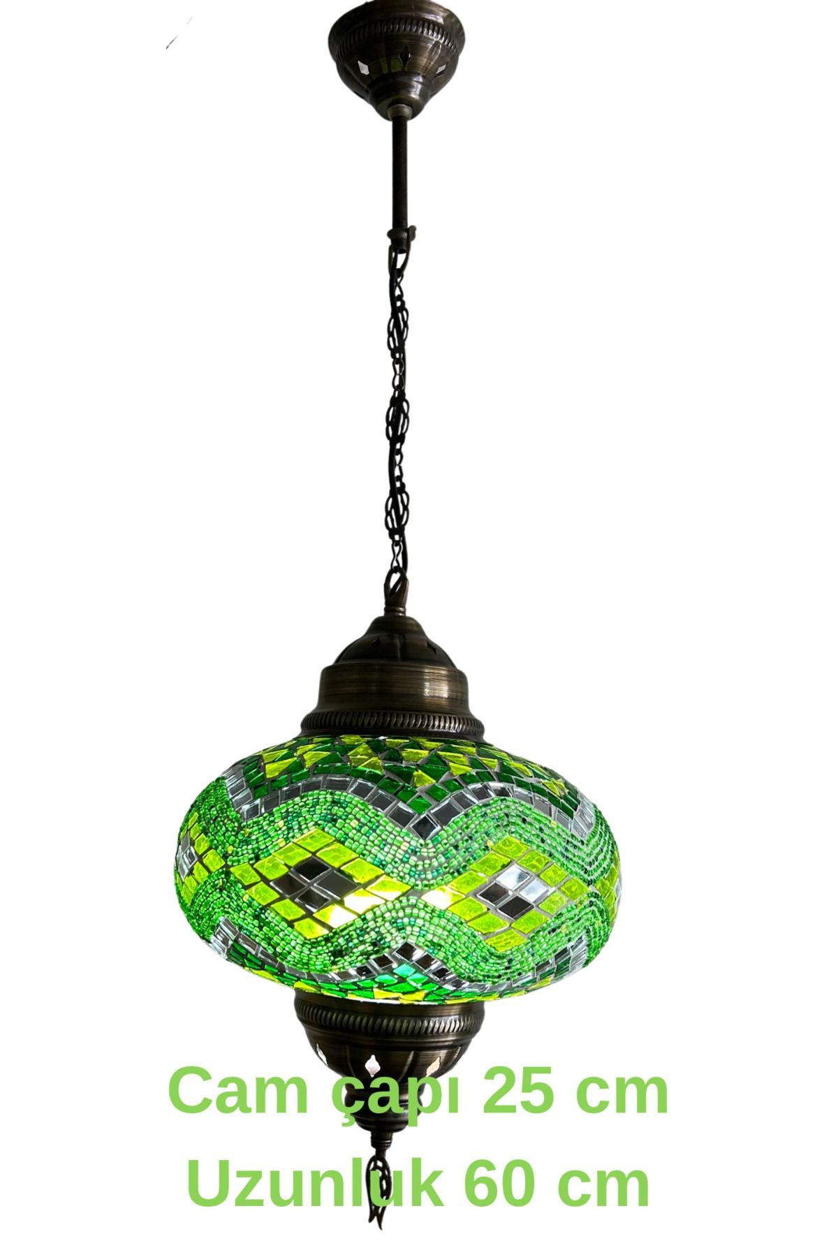 CYL HOME DECOR Tekli Sarkıt El Yapımı Mozaik Avize