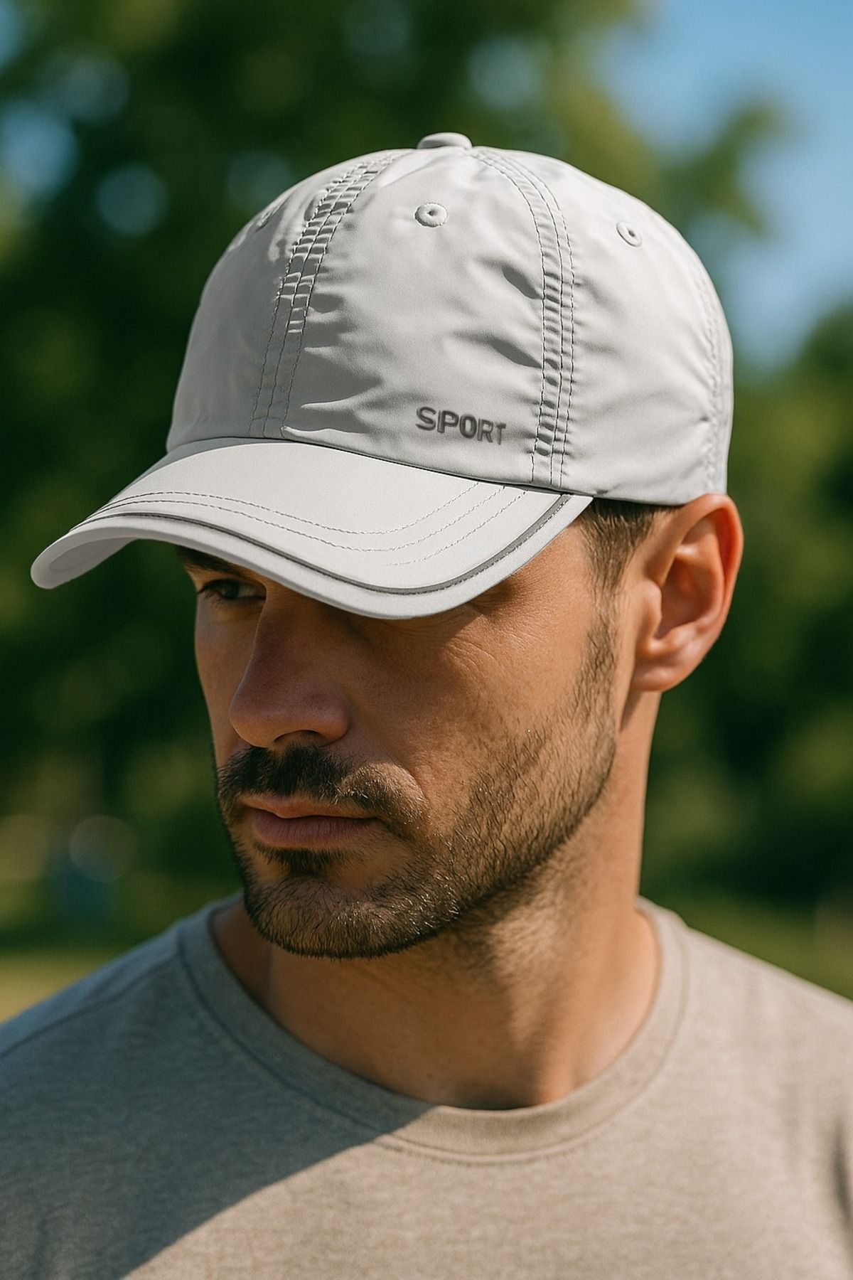 LAGRANZE Koşu ve Outdoor İçin Erkek Şapka Ter Tutmaz Nefes Alabilen Spor Kep