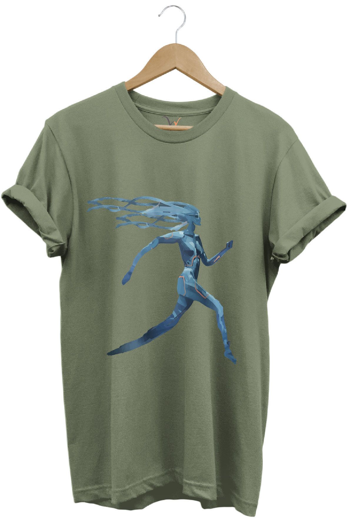 onsrawear Geleceğe Doğru Koşu Unisex %100 Pamuk Basic T-shirt