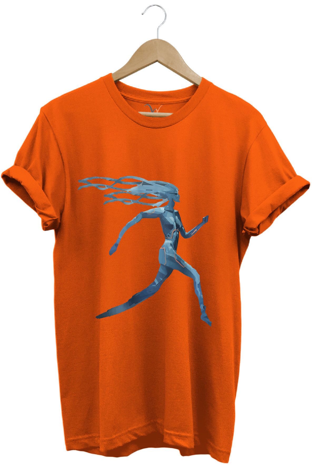 onsrawear Geleceğe Doğru Koşu Unisex %100 Pamuk Basic T-shirt