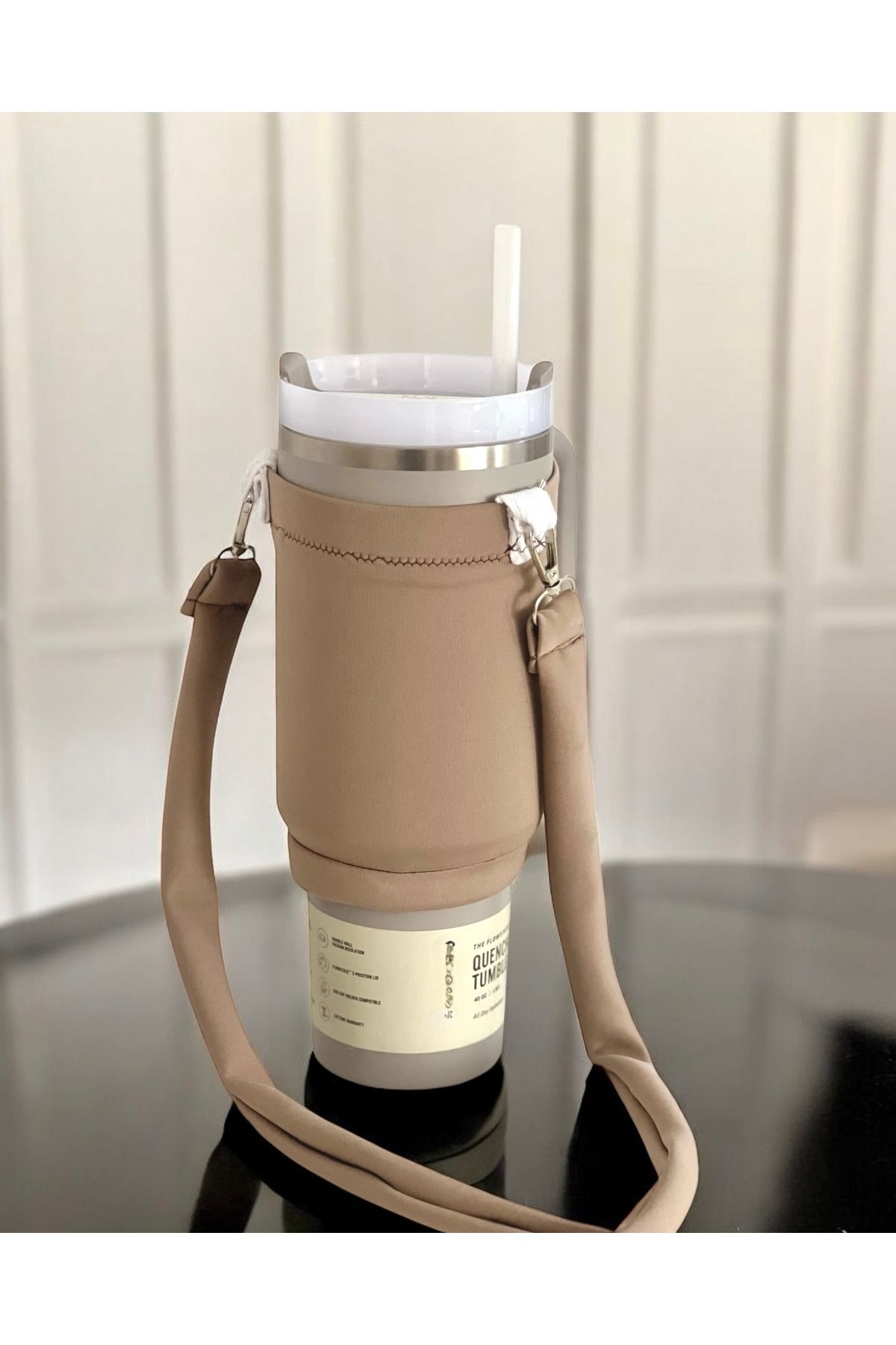 JACA Quencher Pipetli 1.18 Lt Termos Uyumlu Askılı Kilif Çanta Ve Renki Omuz Askisi Aksesuar