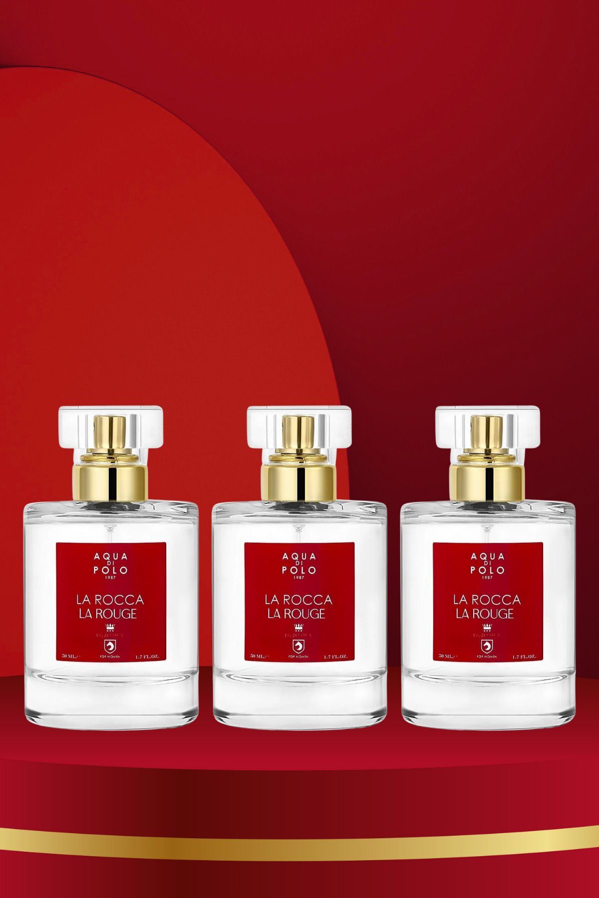 عطر زنانه La Rocca La Rouge EDP 50ml 3 عدد | شرقی | پرتقال، اسطوخودوس، یاس، کهربا، خزه — STCA000802 — تصویر 2 از 5