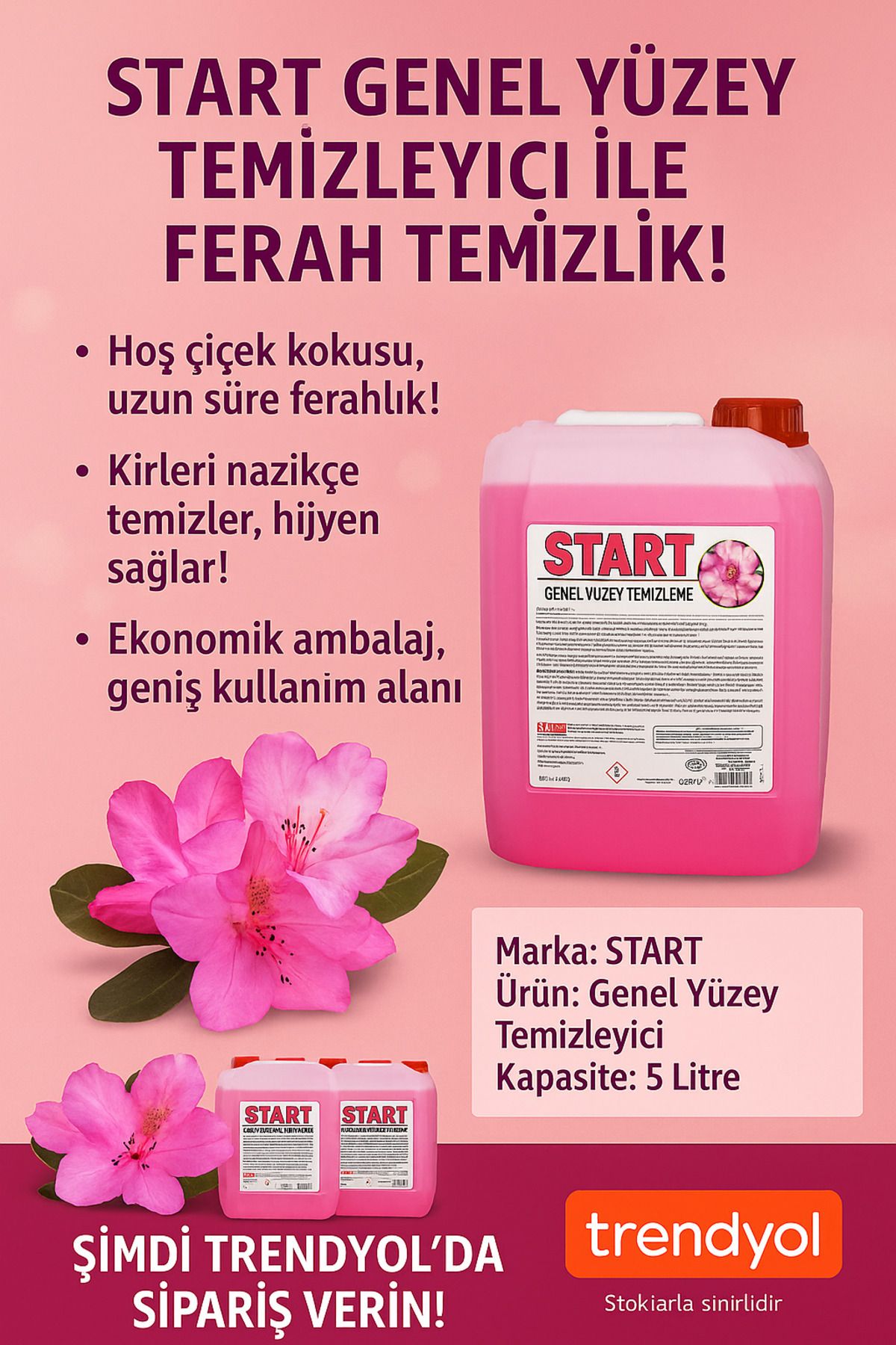 start GENEL YÜZEY TEMİZLEYİCİ 5 LİTRE