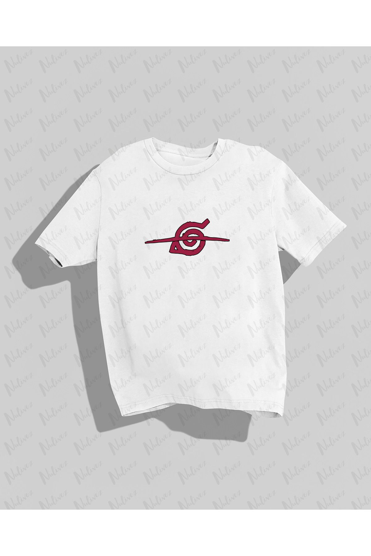 Nulivez Naruto Tasarımı Baskılı Yüksek Kalite Kompakt Unisex Oversize T-Shirt