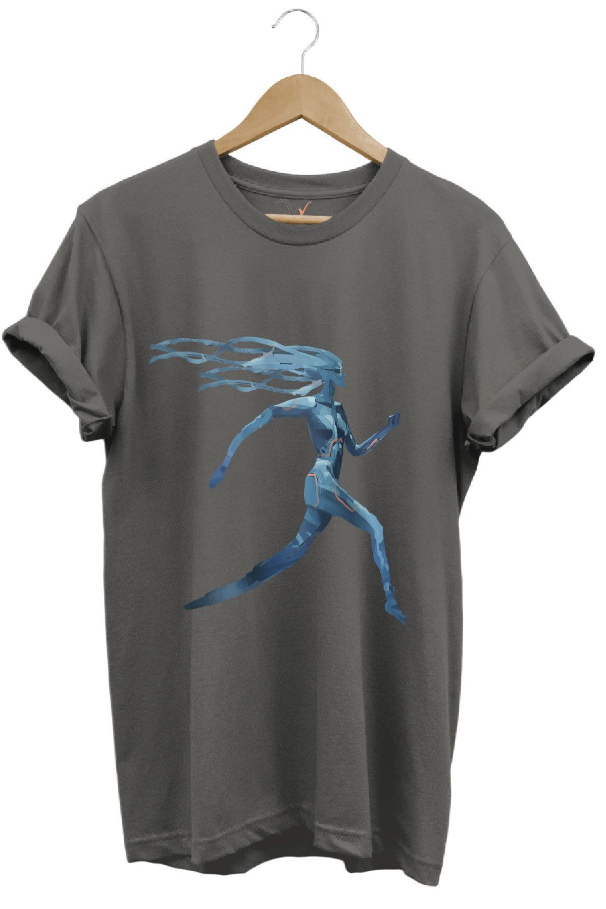 onsrawear Geleceğe Doğru Koşu Unisex %100 Pamuk Basic T-shirt