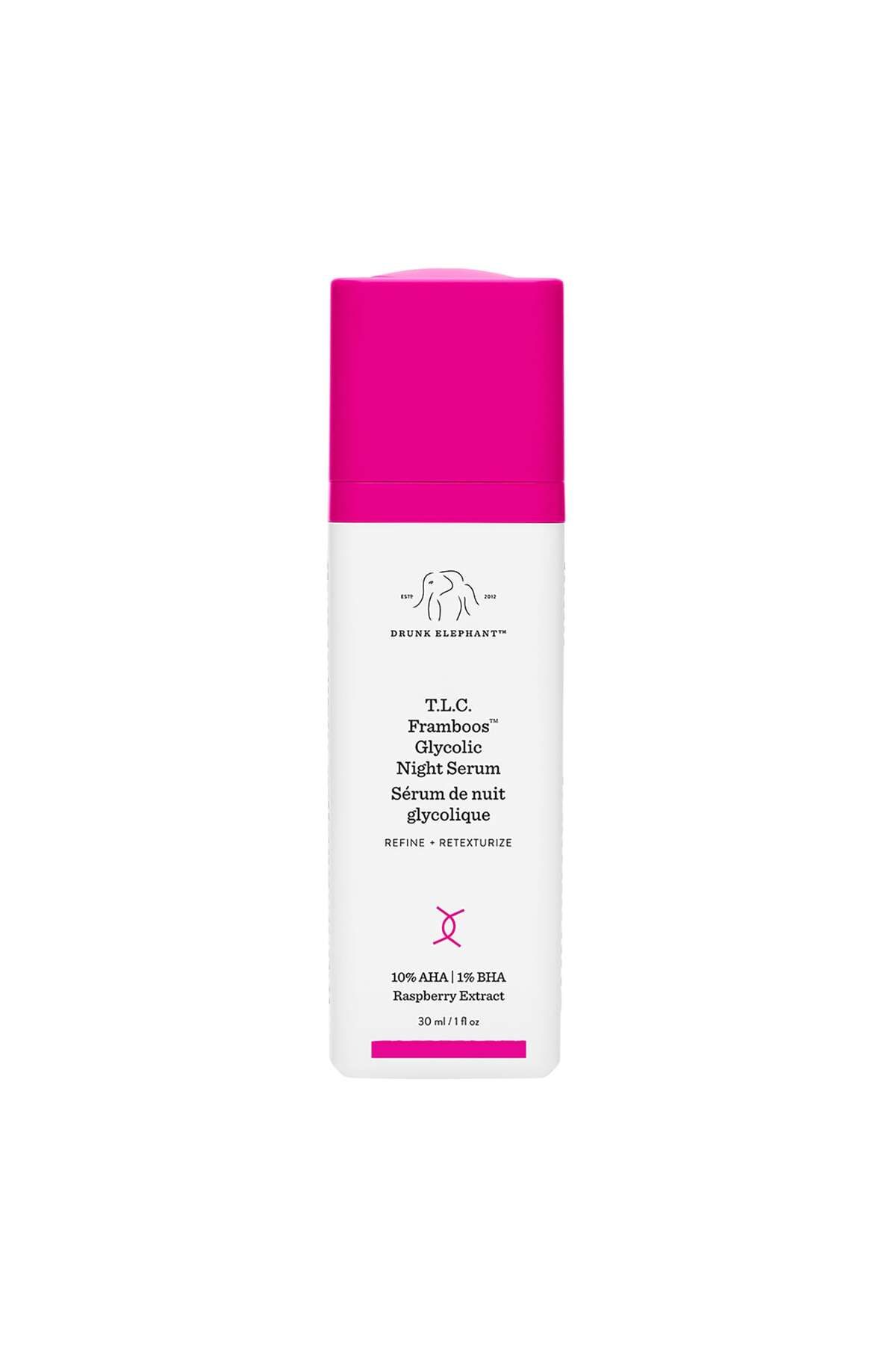 Drunk Elephant T.L.C. Framboos Glycolic Night Serum- Glikolik Asit İçeren Gece Serumu