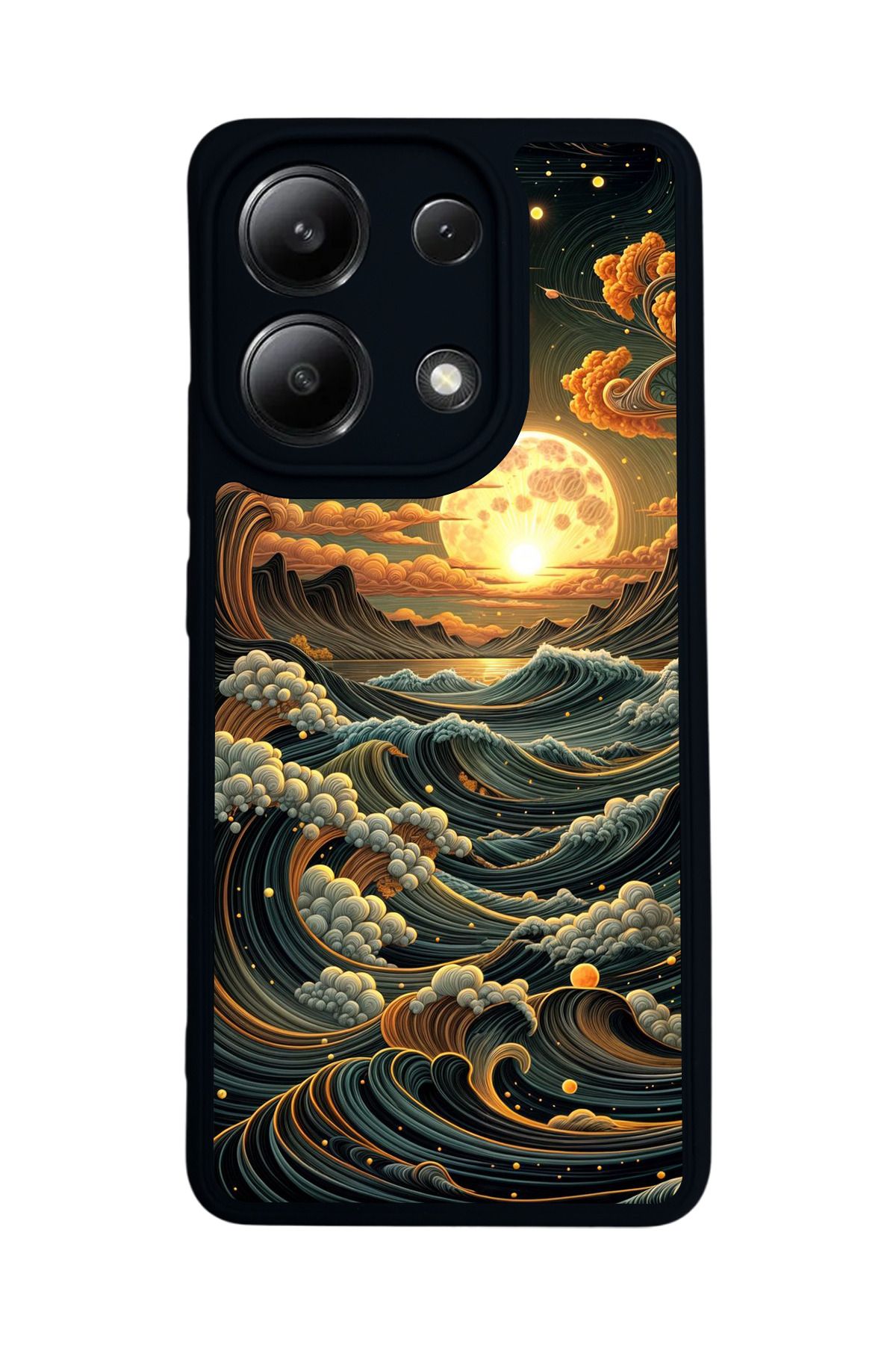 BGAKSESUAR Xiaomi Redmi Note 13 4G Uyumlu Mat Siyah Kılıf – Yumuşak Silikon, Koruyucu, Şok Emici Kapak