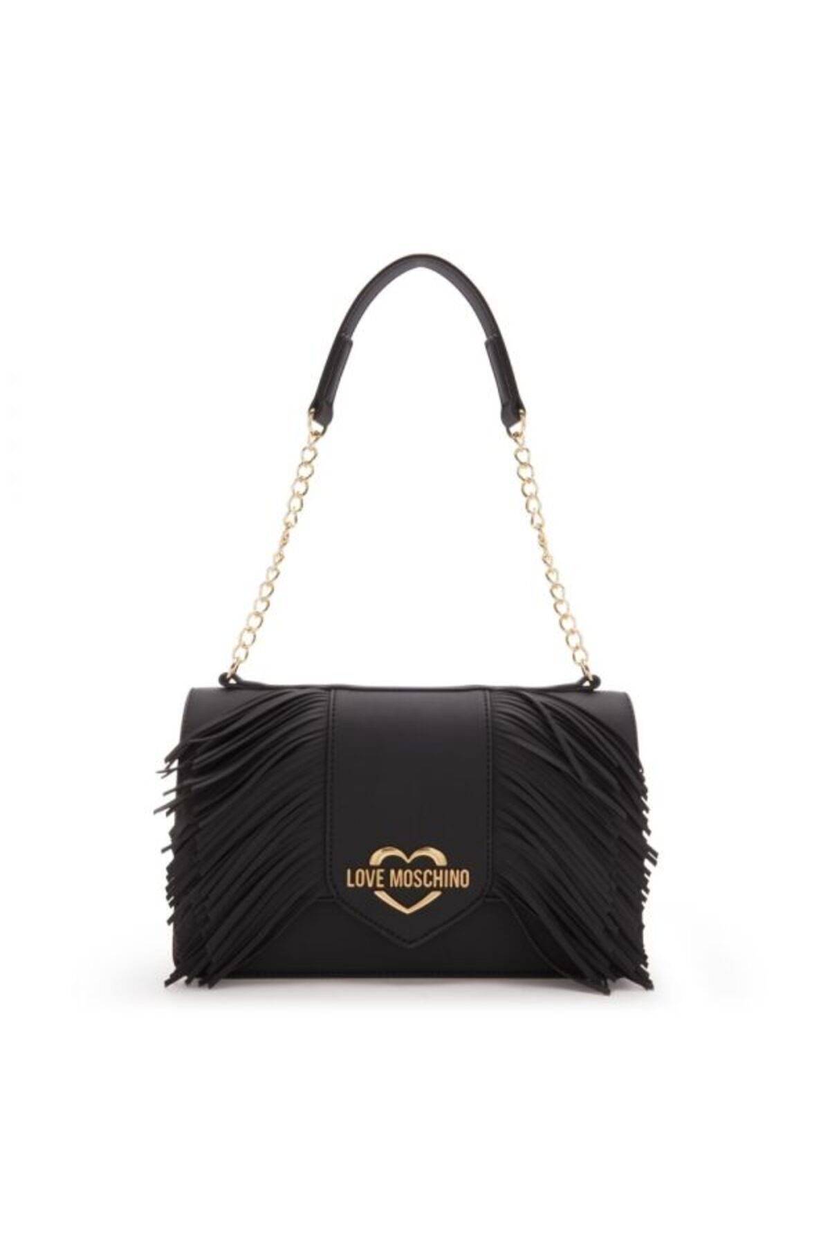 Love Moschino BORSA PU GRS FRANGE NERO