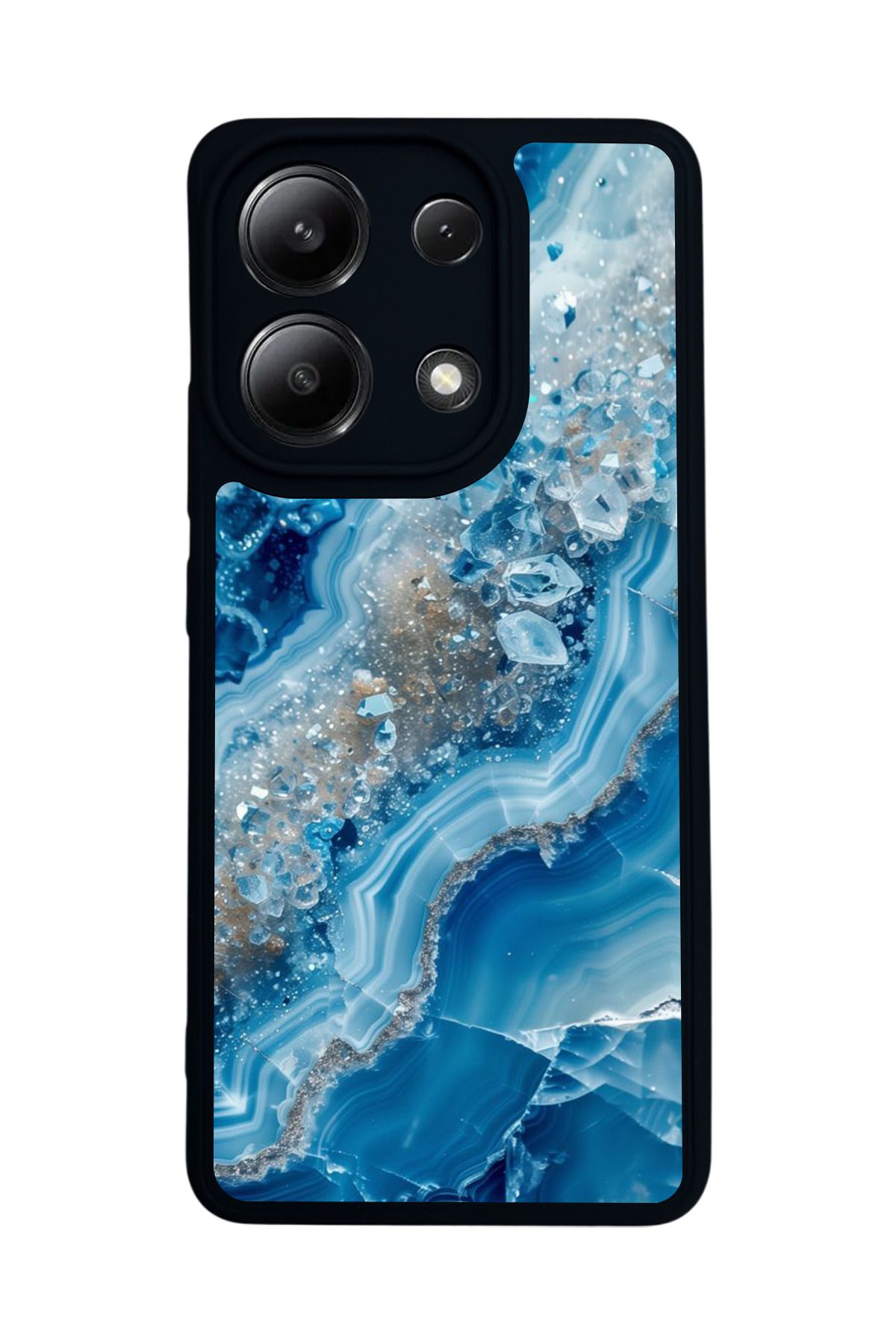 BGAKSESUAR Xiaomi Redmi Note 13 4G Uyumlu Mat Siyah Kılıf – Yumuşak Silikon, Koruyucu, Şok Emici Kapak