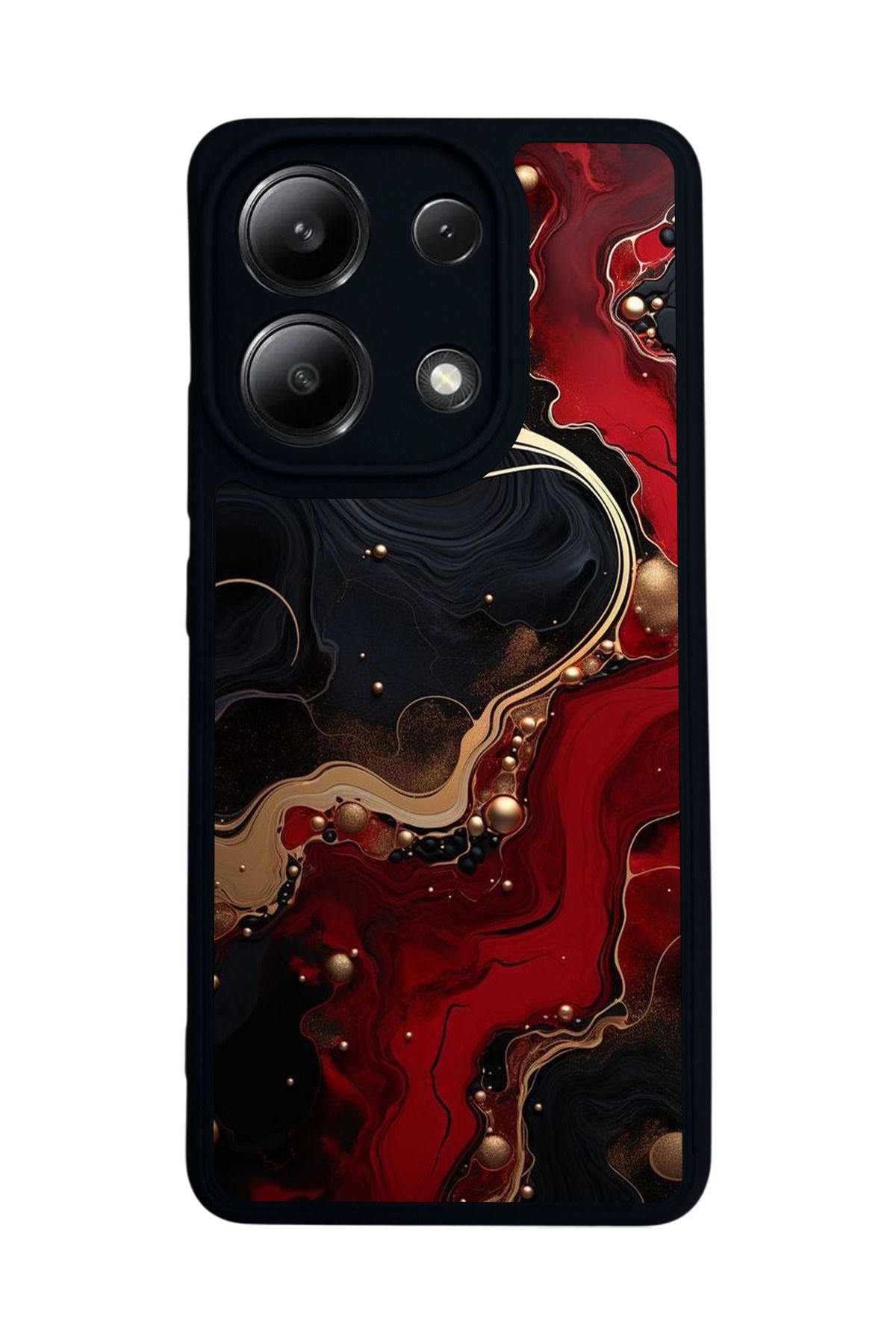 BGAKSESUAR Xiaomi Redmi Note 13 4G Uyumlu Mat Siyah Kılıf – Yumuşak Silikon, Koruyucu, Şok Emici Kapak