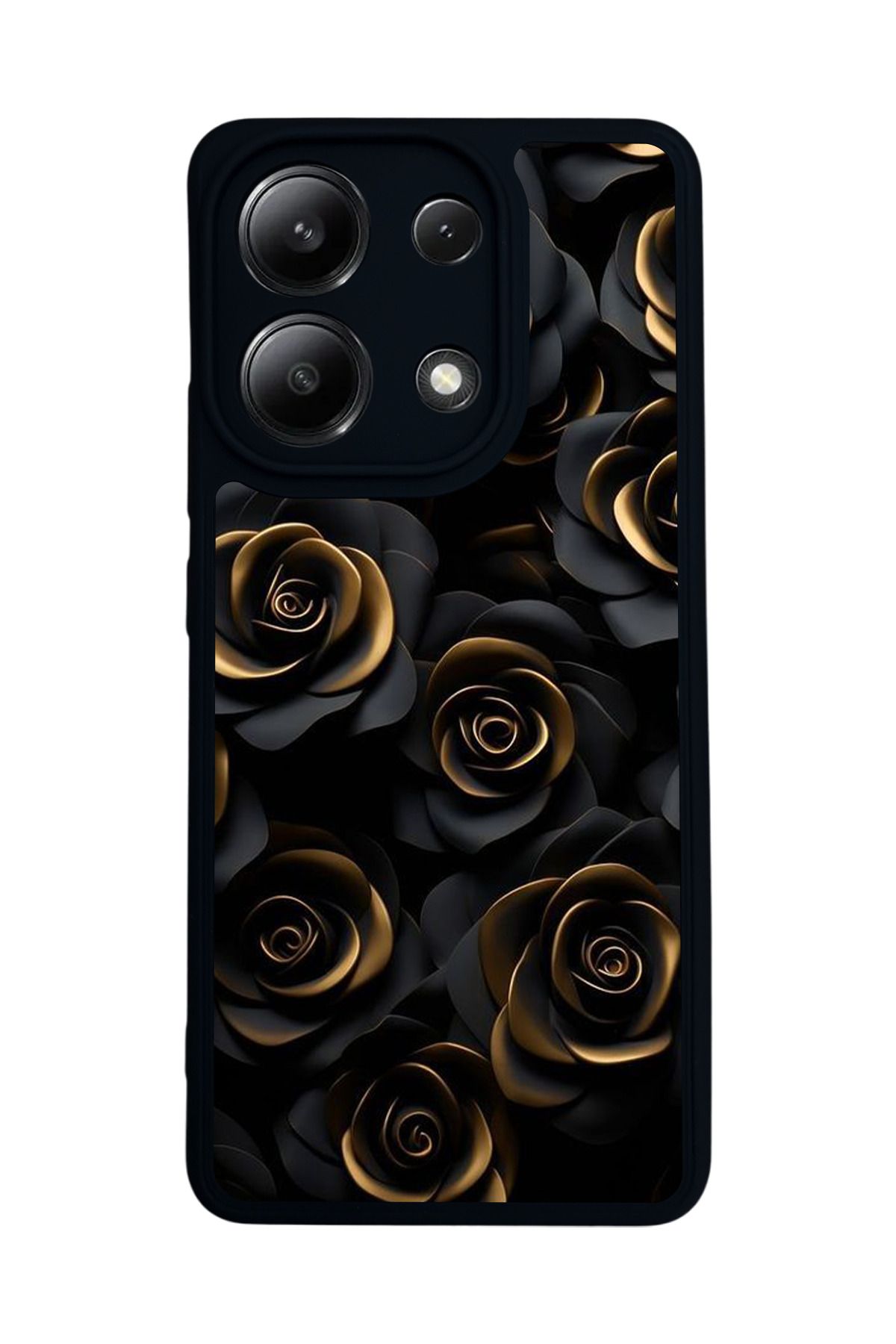 BGAKSESUAR Xiaomi Redmi Note 13 4G Uyumlu Mat Siyah Kılıf – Yumuşak Silikon, Koruyucu, Şok Emici Kapak