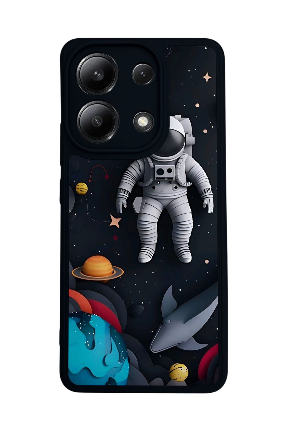 BGAKSESUAR Xiaomi Redmi Note 13 4G Uyumlu Mat Siyah Kılıf – Yumuşak Silikon, Koruyucu, Şok Emici Kapak