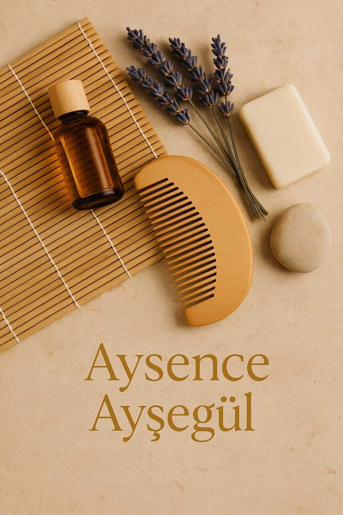 MODA Aysence.Ayşegül Doğal Ahşap Saç Tarağı – Statik Elektrik Yapmaz, Saç Dostu, Organik Tarak