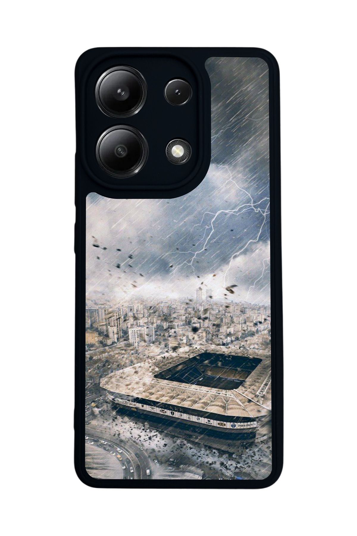 BGAKSESUAR Xiaomi Redmi Note 13 4G Uyumlu Mat Siyah Kılıf – Yumuşak Silikon, Koruyucu, Şok Emici Kapak