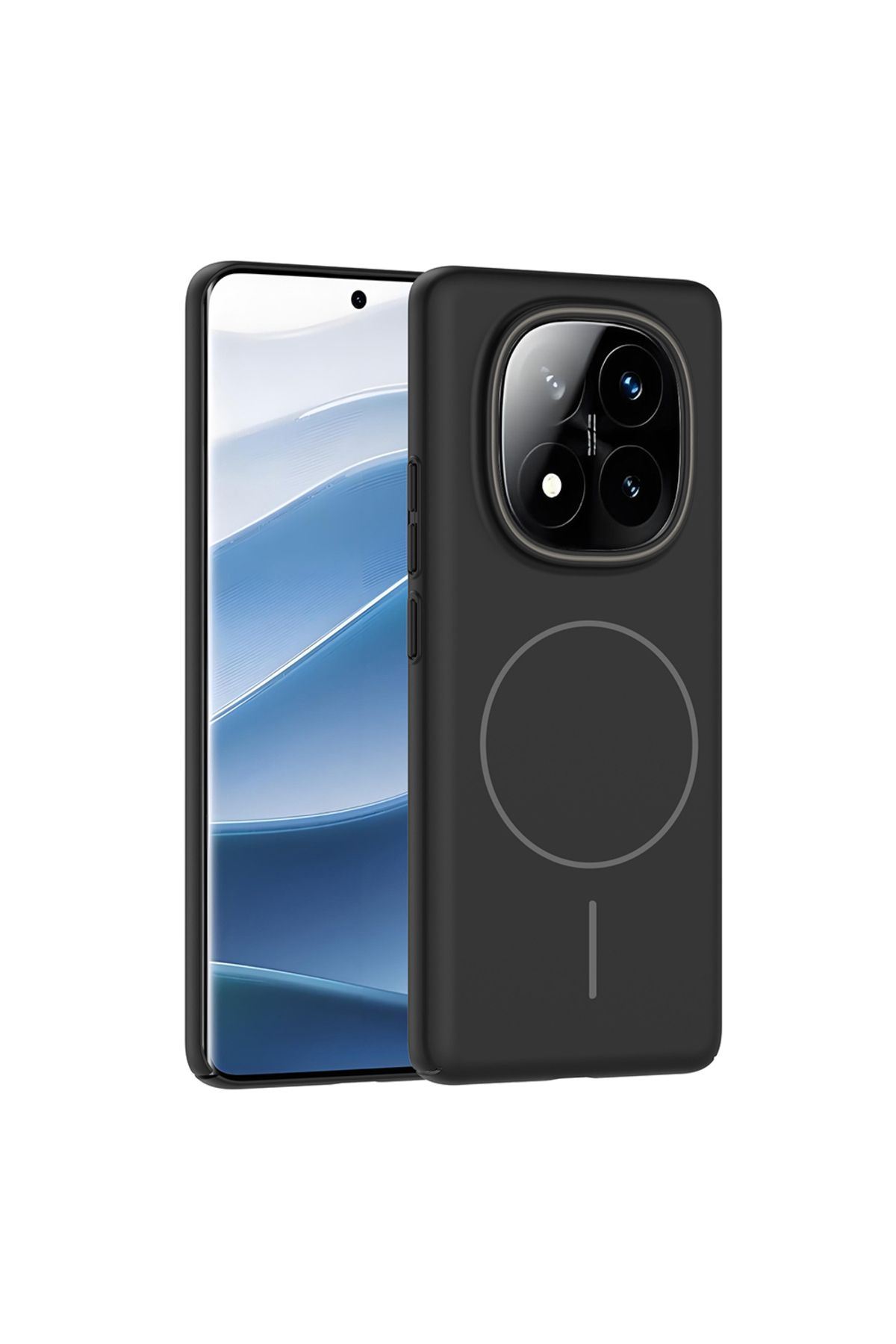 MMPSHOP Xiaomi Redmi Note 14 Pro 4G Uyumlu Magsafe Özellikli Pürüzsüz Yüzey Sert Pc Silikon Kılıf