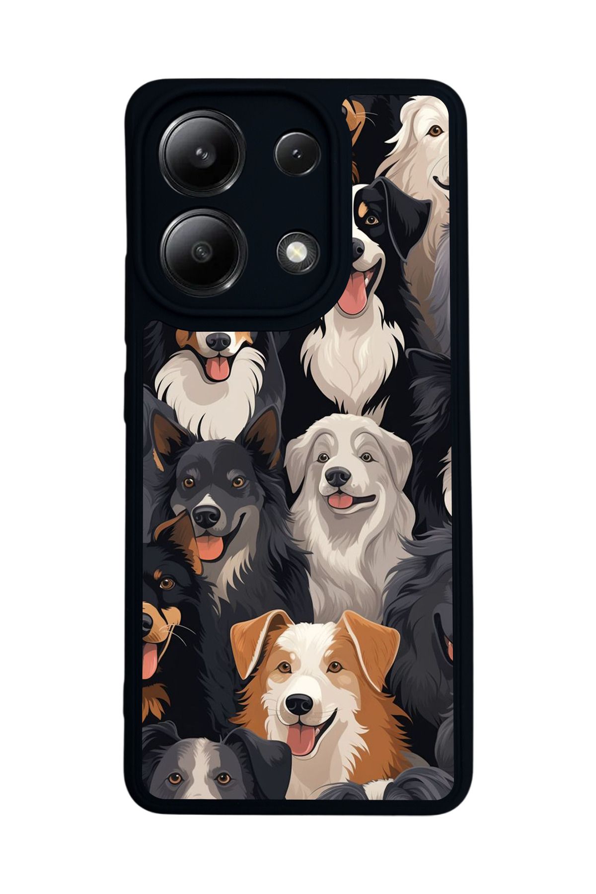 BGAKSESUAR Xiaomi Redmi Note 13 4G Uyumlu Mat Siyah Kılıf – Yumuşak Silikon, Koruyucu, Şok Emici Kapak