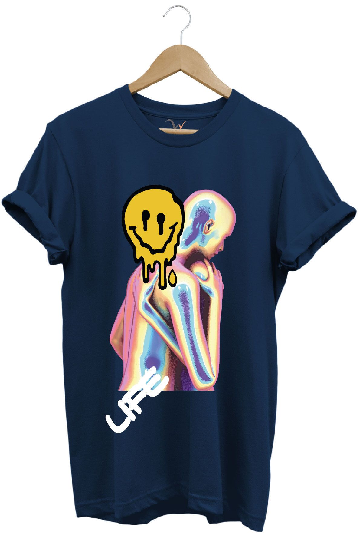 onsrawear Yaşam ve Çöküş %100 Pamuk Basic T-shirt