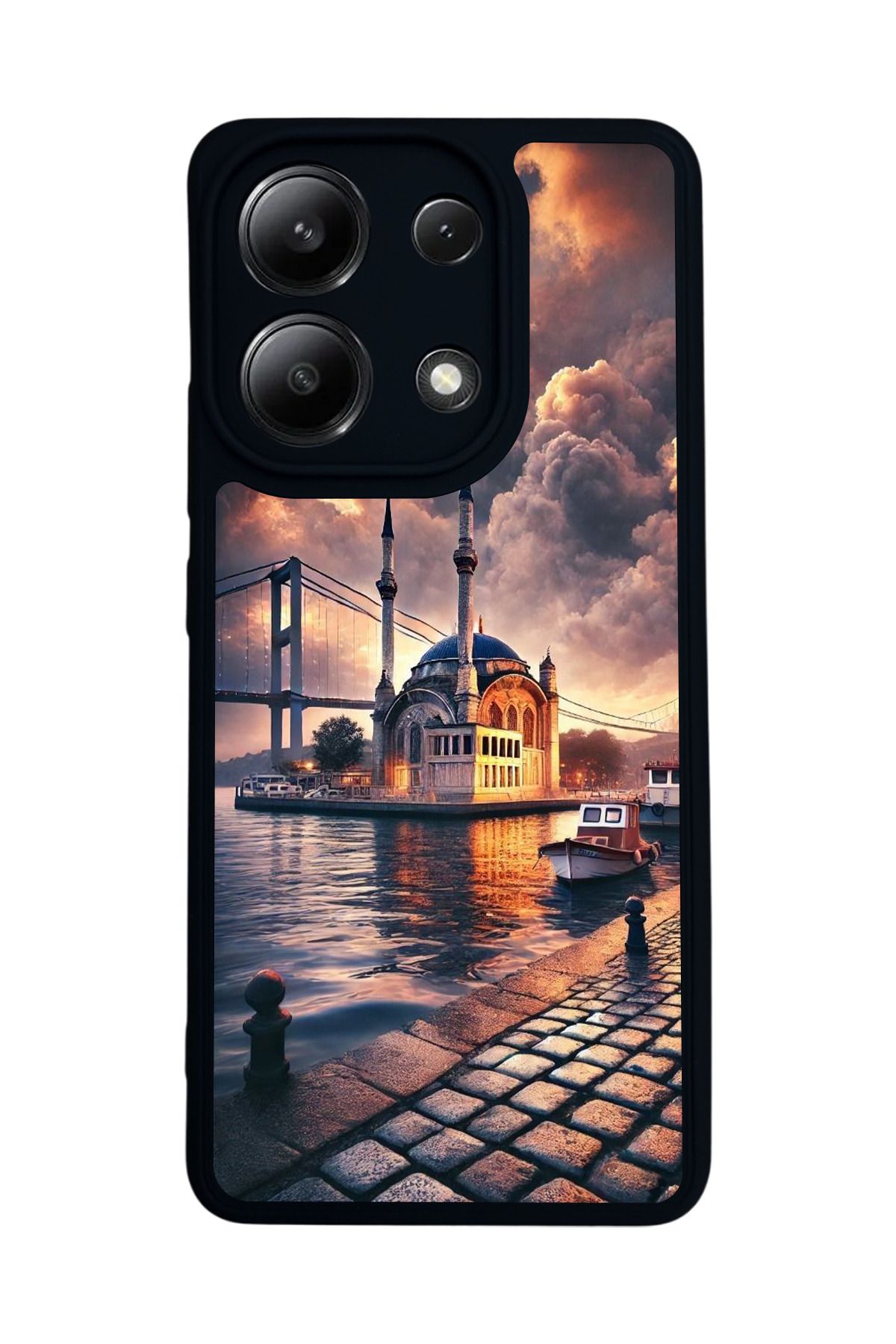 BGAKSESUAR Xiaomi Redmi Note 13 4G Uyumlu Mat Siyah Kılıf – Yumuşak Silikon, Koruyucu, Şok Emici Kapak