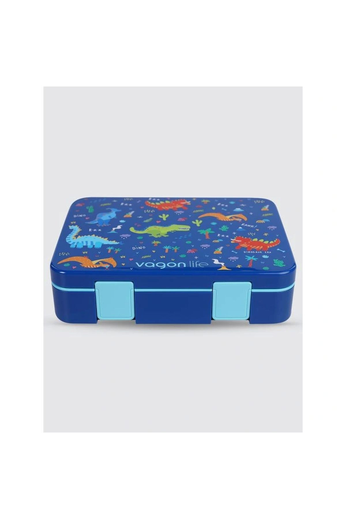 Uzspace Vgn-091 4 Bölmeli Yemek Kabı - Lunch Box 1300 ml Mavi