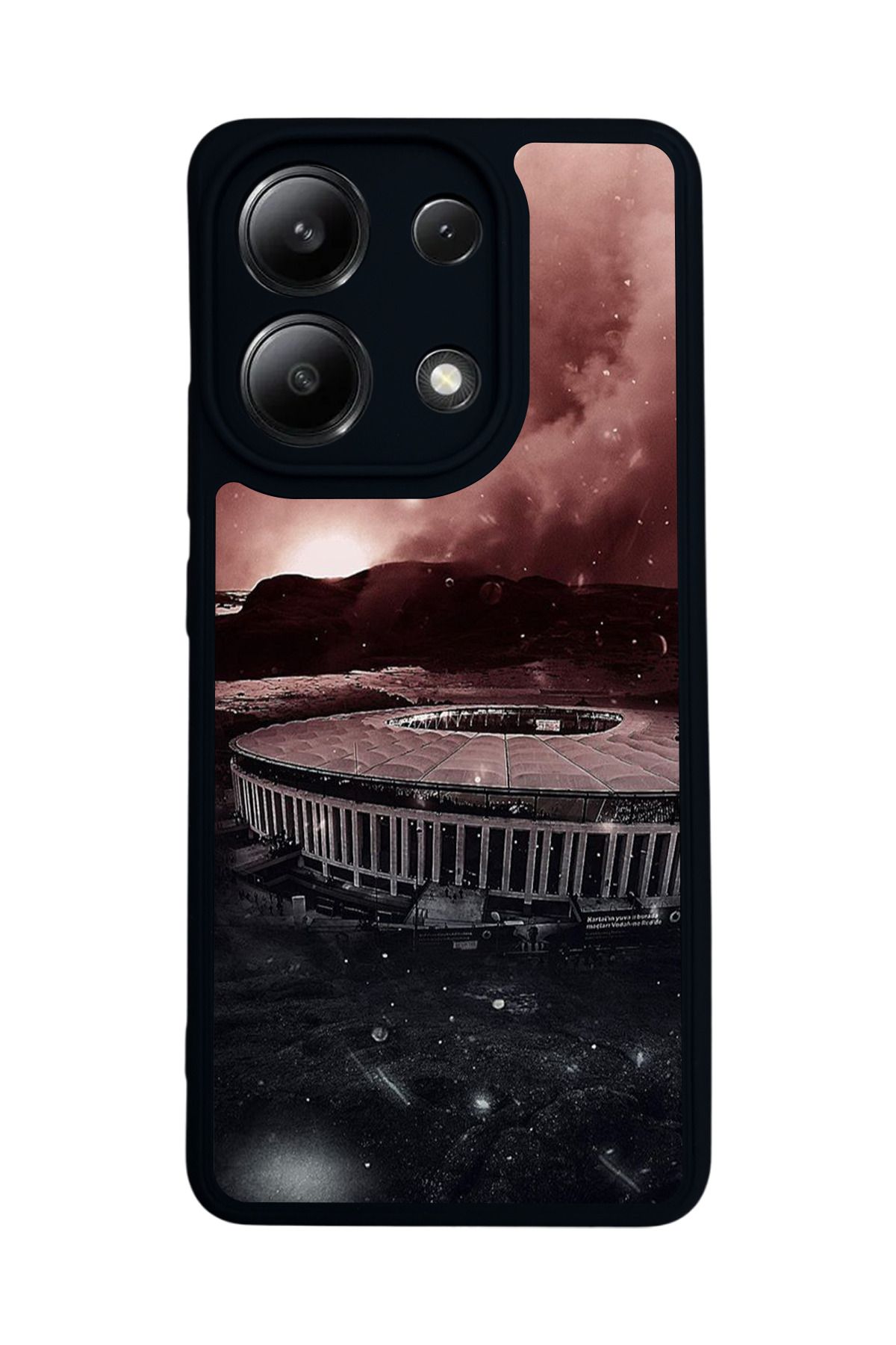 BGAKSESUAR Xiaomi Redmi Note 13 4G Uyumlu Mat Siyah Kılıf – Yumuşak Silikon, Koruyucu, Şok Emici Kapak