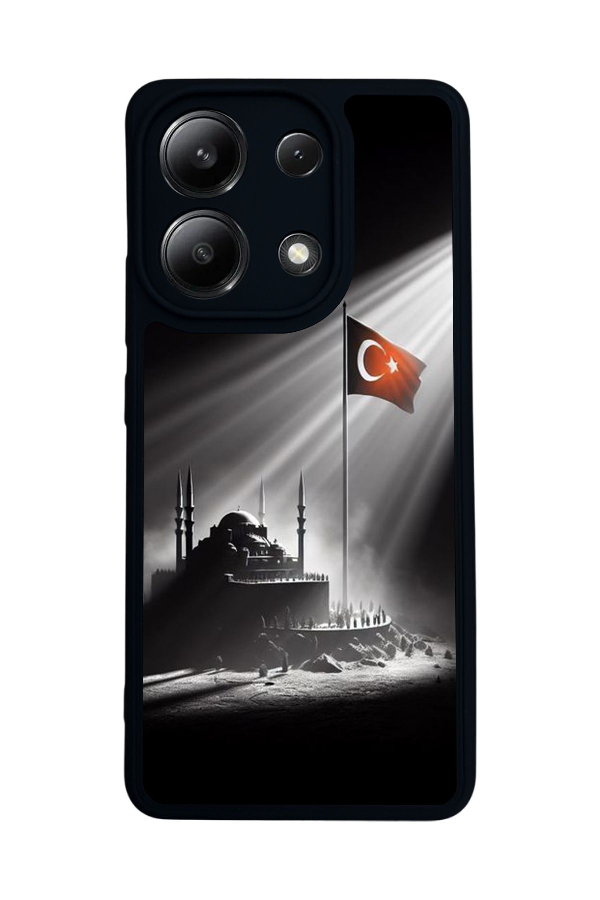 BGAKSESUAR Xiaomi Redmi Note 13 4G Uyumlu Mat Siyah Kılıf – Yumuşak Silikon, Koruyucu, Şok Emici Kapak