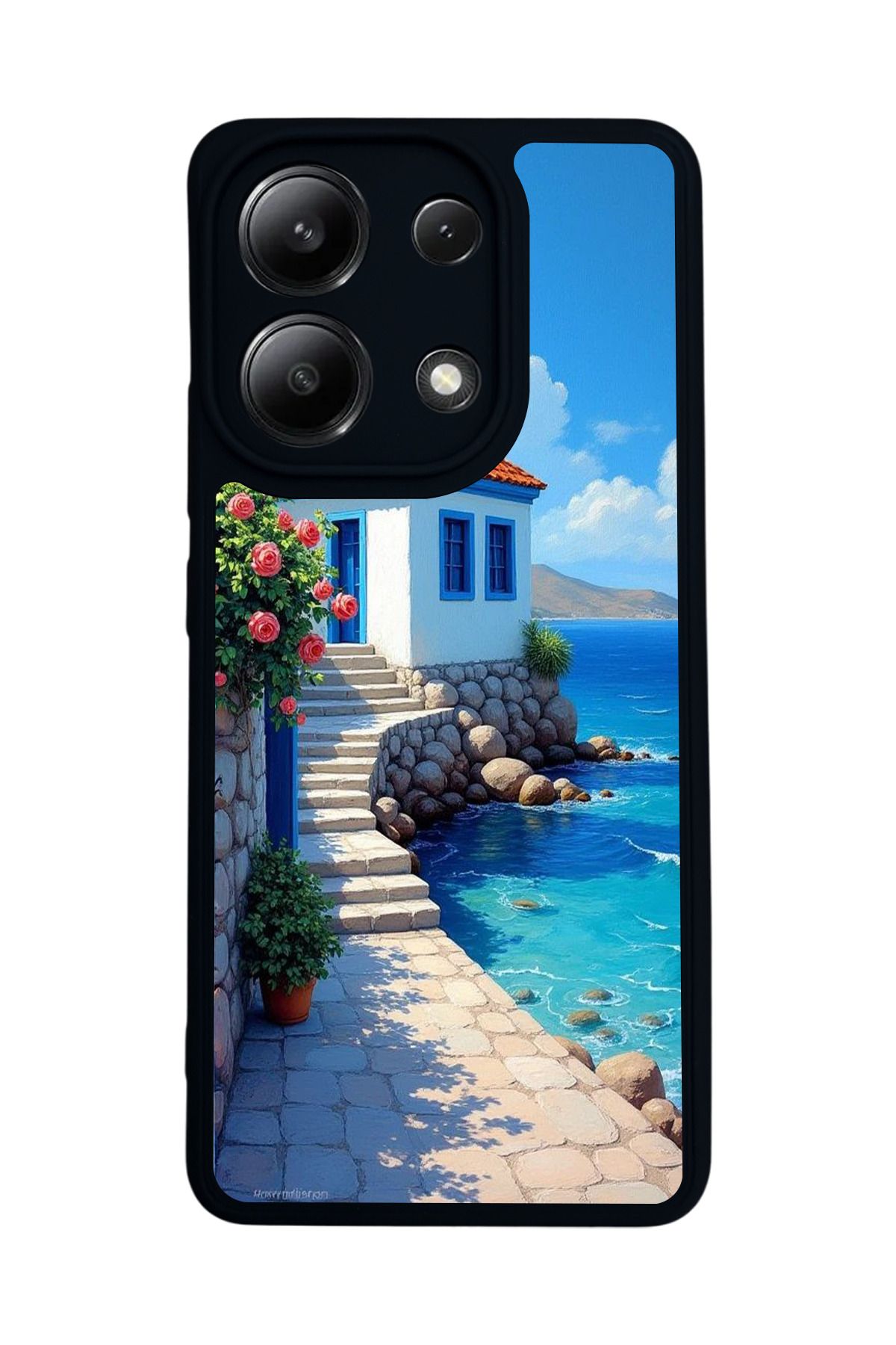 BGAKSESUAR Xiaomi Redmi Note 13 4G Uyumlu Mat Siyah Kılıf – Yumuşak Silikon, Koruyucu, Şok Emici Kapak