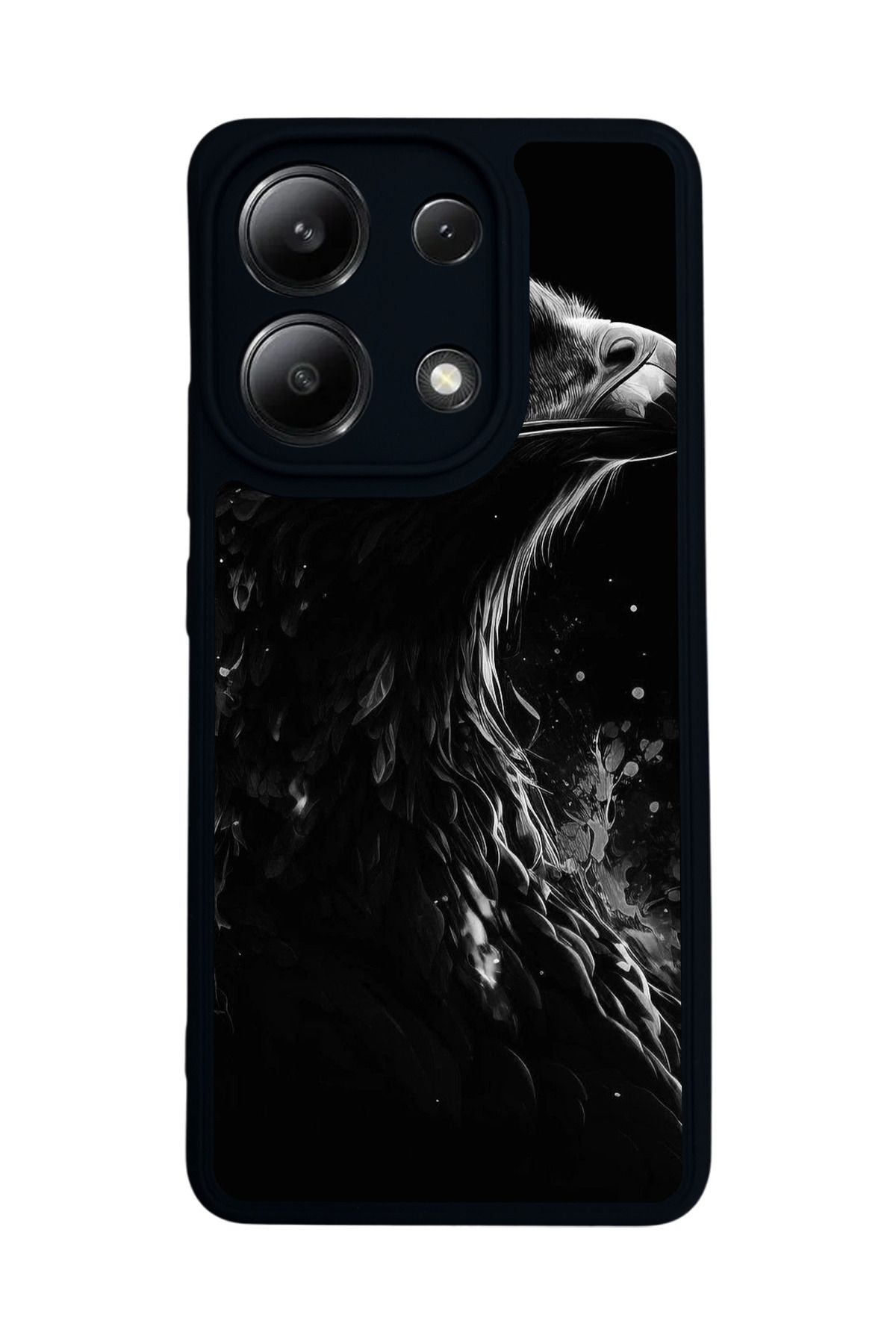 BGAKSESUAR Xiaomi Redmi Note 13 4G Uyumlu Mat Siyah Kılıf – Yumuşak Silikon, Koruyucu, Şok Emici Kapak