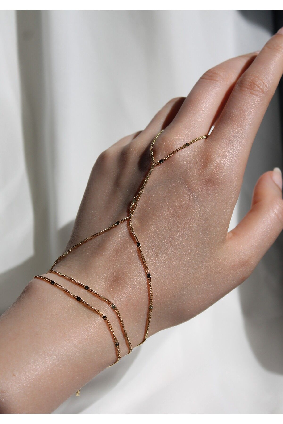 TEDDY JEWELLRY KLASİK ZİNCİRLİ GOLD ÇELİK ŞAHMERAN