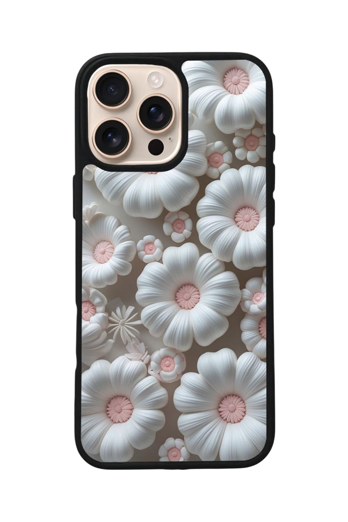 Aksel Kılıf Apple iPhone 16 Pro Uyumlu Baskılı,Mat Siyah,Yumuşak Silikon,Koruyucu,Şok Emici Kapak,Kılıf