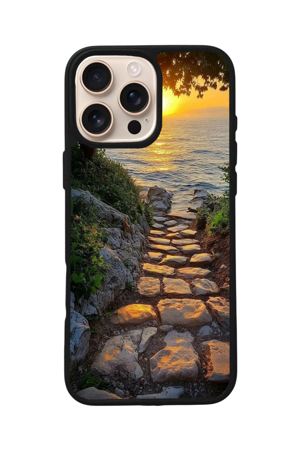 Aksel Kılıf Apple iPhone 15 Pro Max Uyumlu Baskılı,Mat Siyah,Yumuşak Silikon,Koruyucu,Şok Emici Kapak,Kılıf