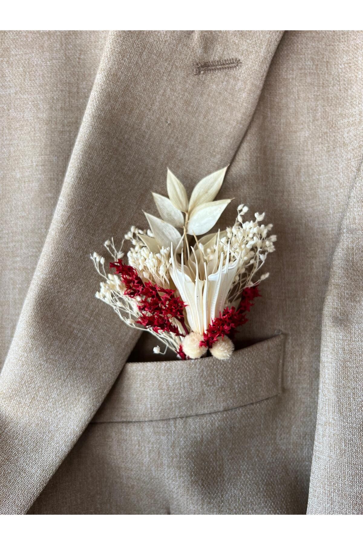 jujü Damat cep çiçeği, Sağdıç yaka çiçeği, kurutulmuş doğal çiçek, damat yaka çiçeği