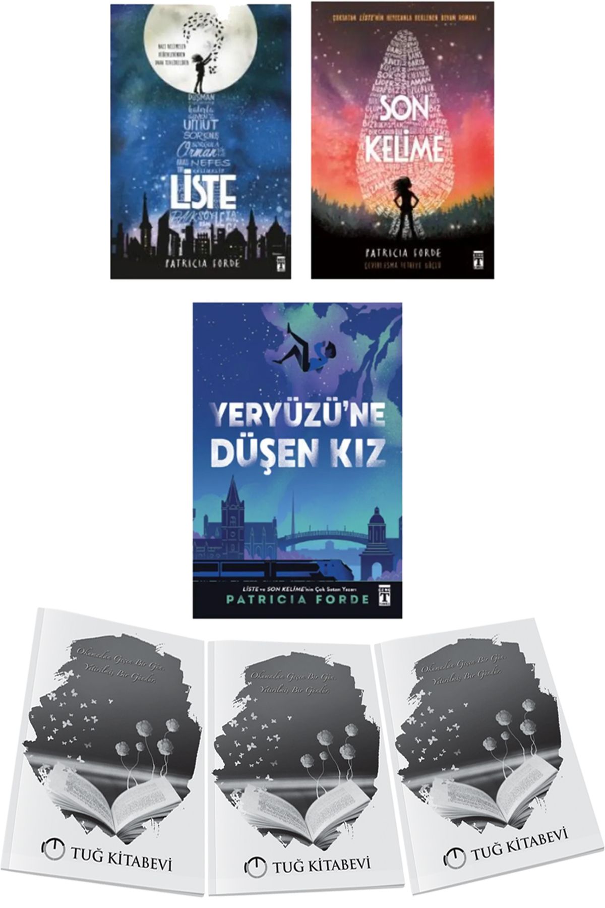 Genç Timaş Liste - Son Kelime - Yeryüzüne Düşen Kız 3lü Set Patricia Forde + Hediyeli