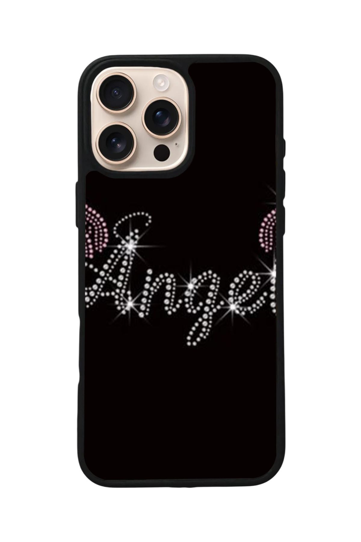 Aksel Kılıf Apple iPhone 11 Pro Uyumlu Baskılı,Mat Siyah,Yumuşak Silikon,Koruyucu,Şok Emici Kapak,Kılıf