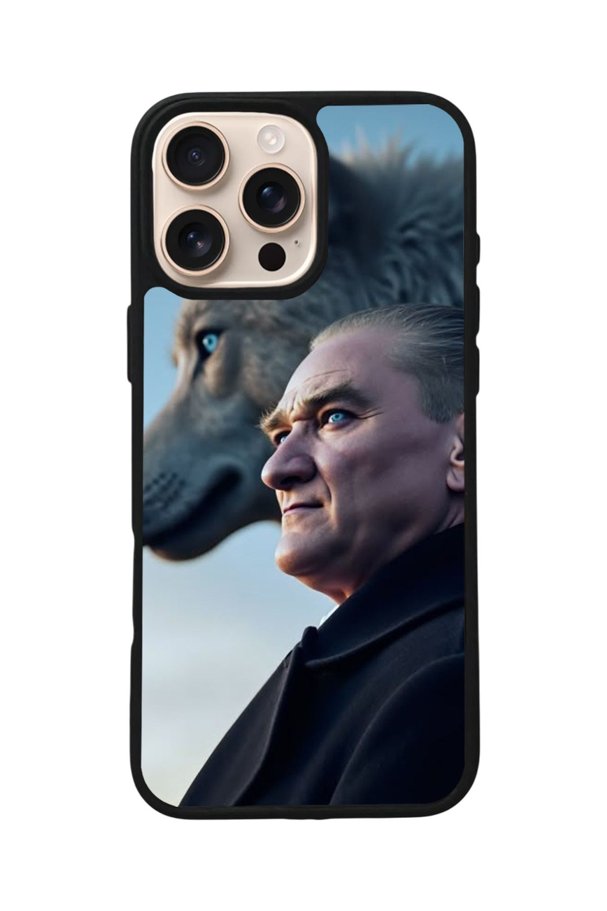 Aksel Kılıf Apple iPhone 15 Pro Uyumlu Baskılı,Mat Siyah,Yumuşak Silikon,Koruyucu,Şok Emici Kapak,Kılıf