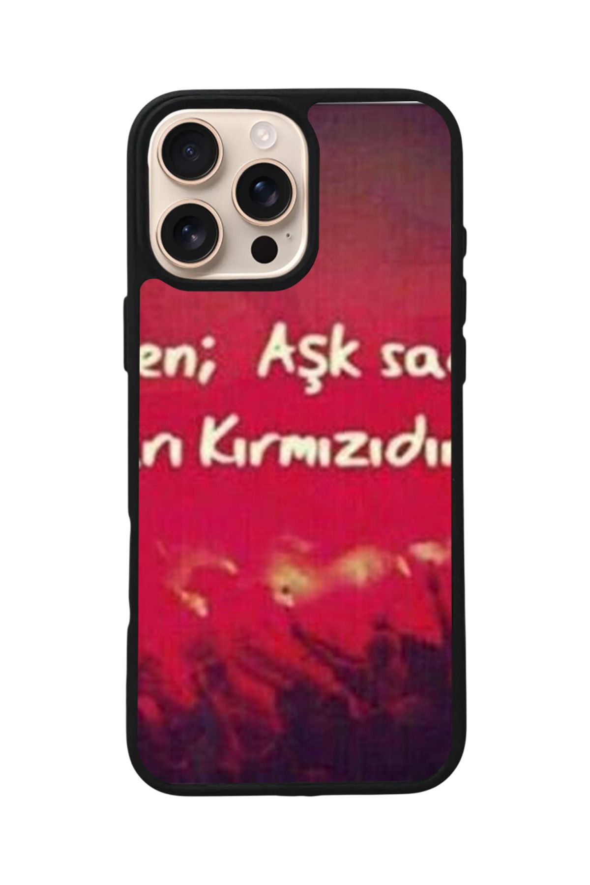 Aksel Kılıf Apple iPhone 15 Pro Max Uyumlu Baskılı,Mat Siyah,Yumuşak Silikon,Koruyucu,Şok Emici Kapak,Kılıf