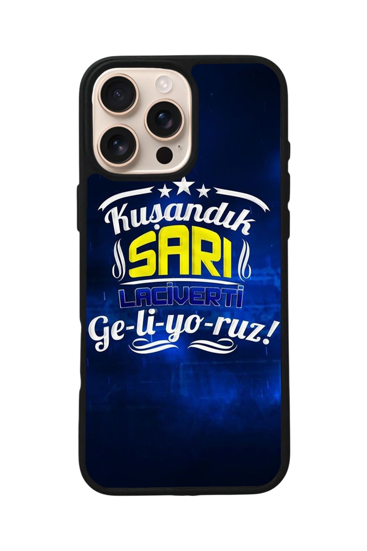 Aksel Kılıf Apple iPhone 16 Pro Uyumlu Baskılı,Mat Siyah,Yumuşak Silikon,Koruyucu,Şok Emici Kapak,Kılıf