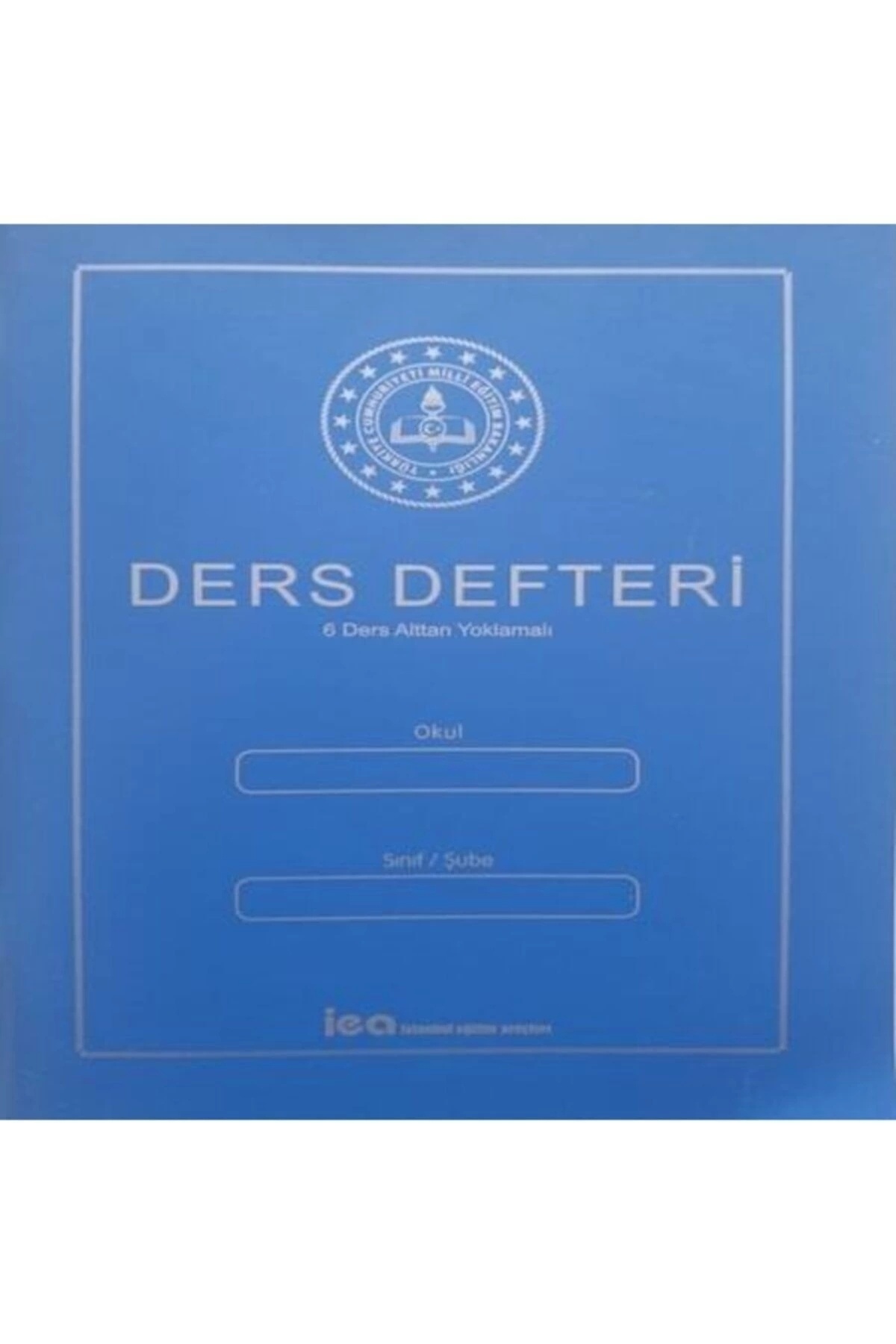 Marka 6 Lecții Blue Iea - Caiet De Lecții Cu Copertă Rigidă Cu Sondaj De Jos - One Size