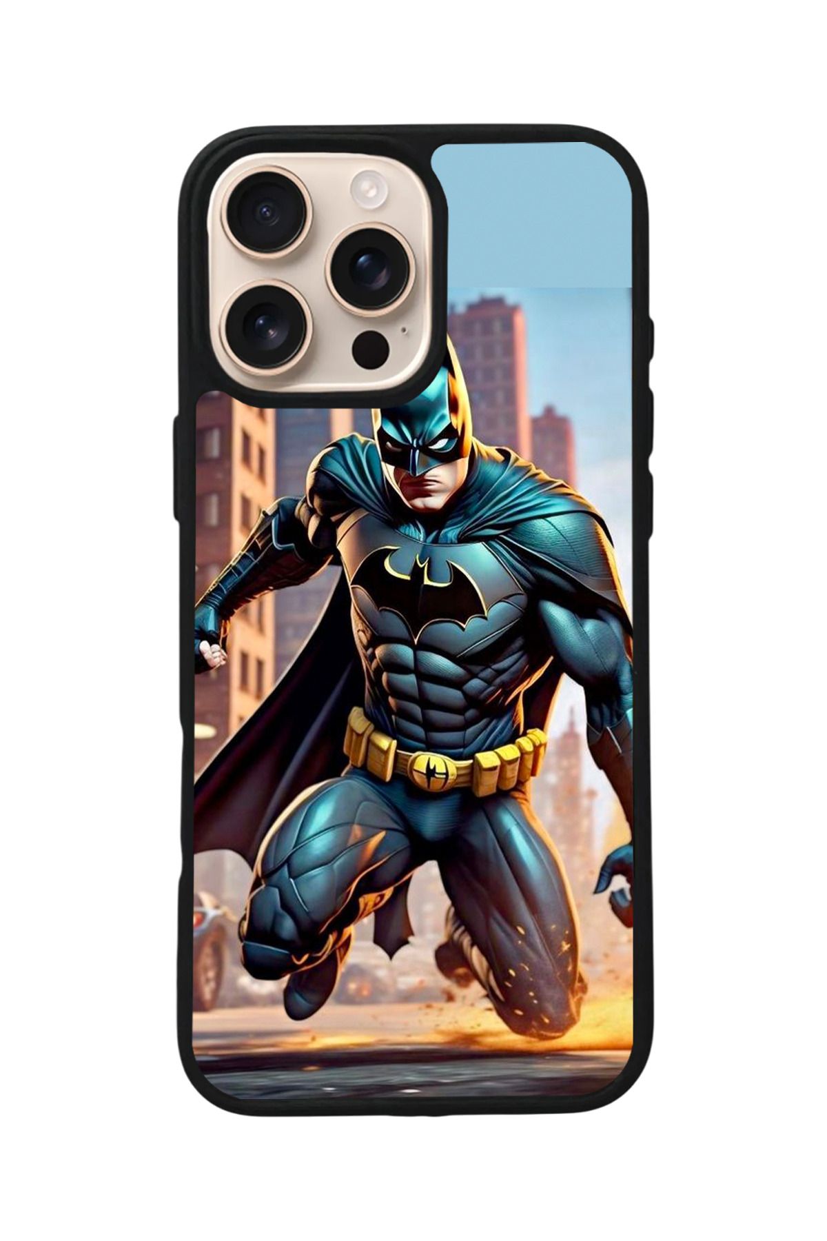 Aksel Kılıf Apple iPhone 16 Pro Uyumlu Baskılı,Mat Siyah,Yumuşak Silikon,Koruyucu,Şok Emici Kapak,Kılıf