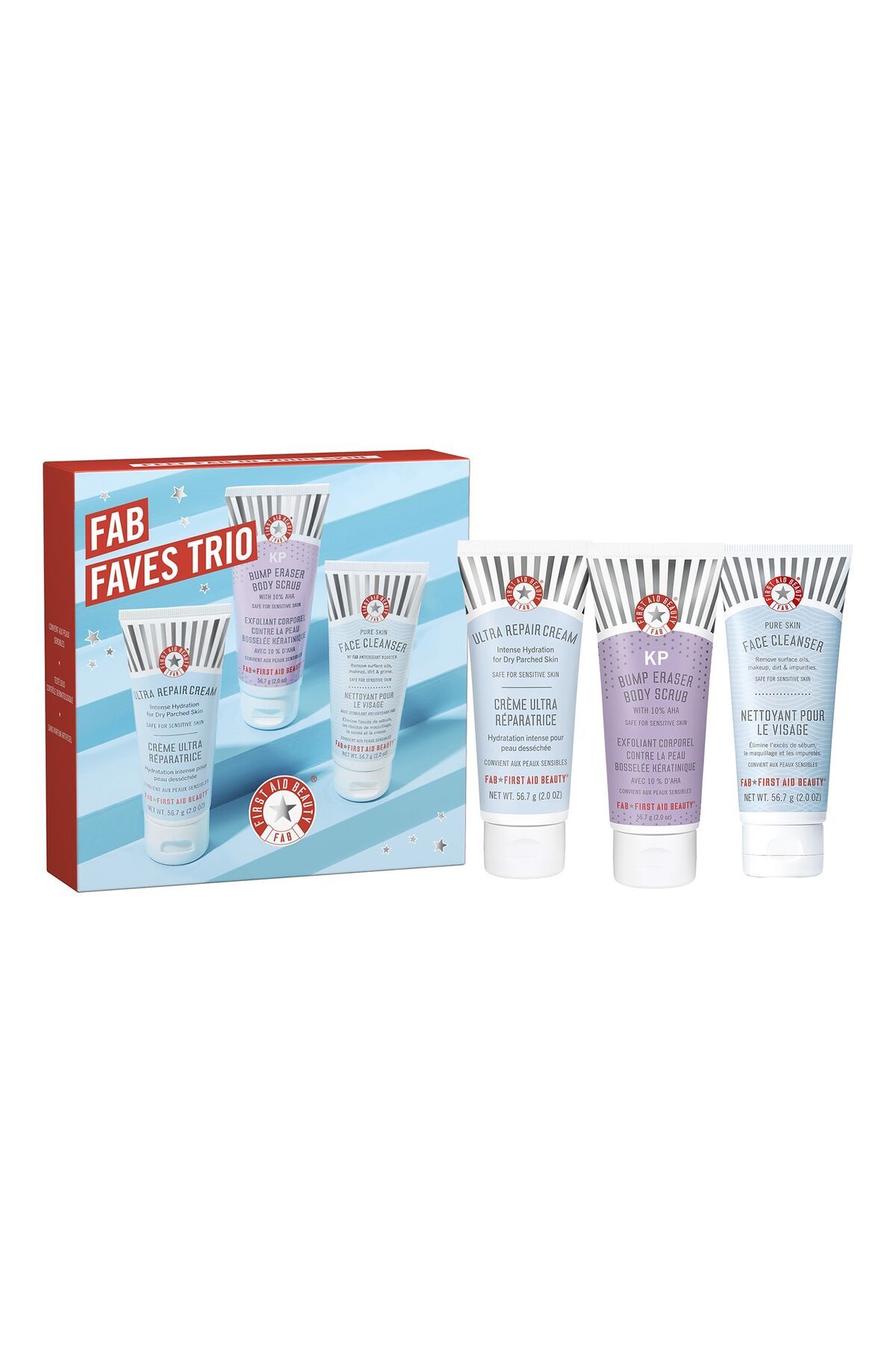 first aid beauty Coffret Trio les Favoris de FAB - Yüz ve Vücut Bakım Seti