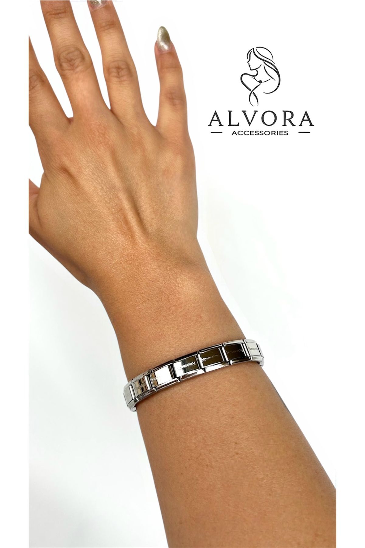 Alvora Accessories Nomination Paslanmaz Çelik Link / Modüler Bileklik