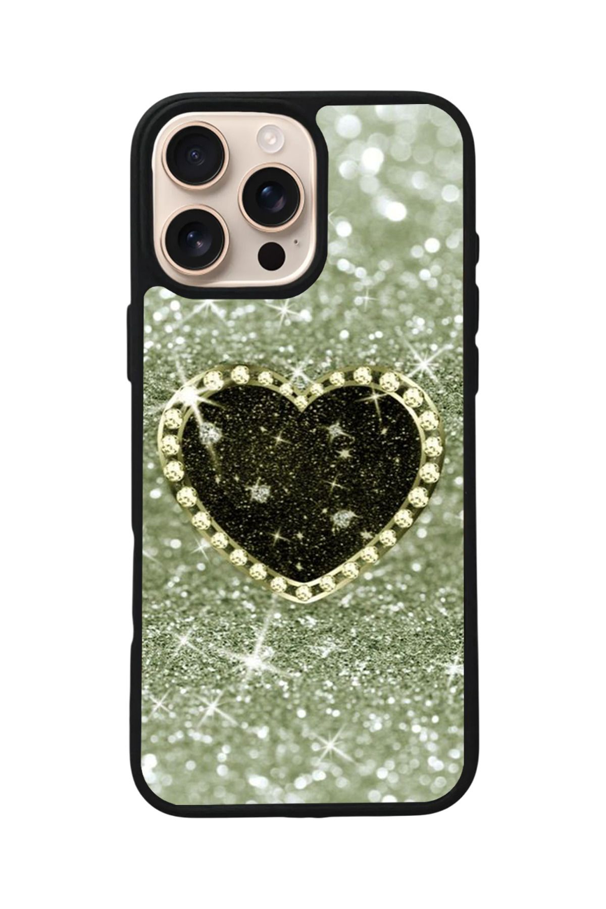 Aksel Kılıf Apple iPhone 16 Pro Max Uyumlu Baskılı,Mat Siyah,Yumuşak Silikon,Koruyucu,Şok Emici Kapak,Kılıf