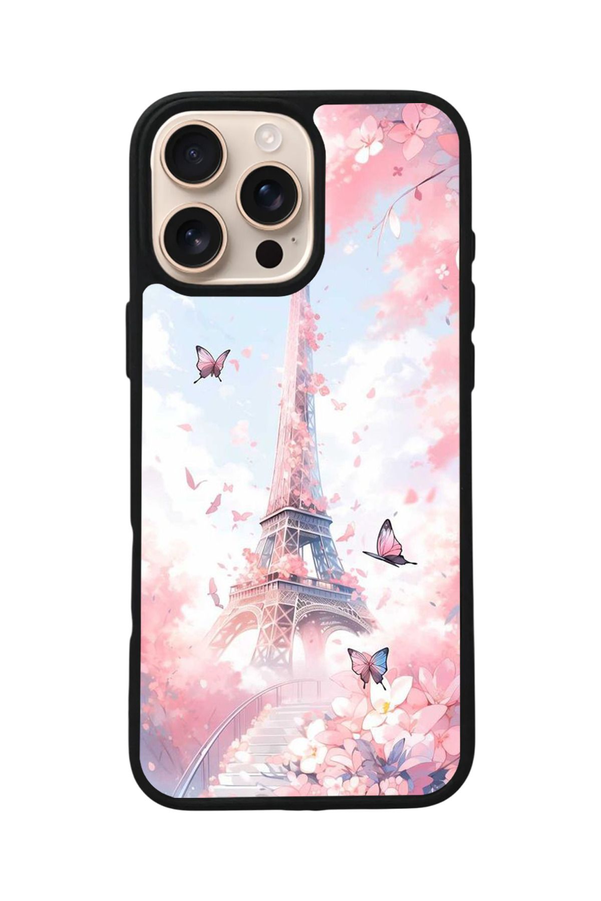 Aksel Kılıf Apple iPhone 14 Pro Uyumlu Baskılı,Mat Siyah,Yumuşak Silikon,Koruyucu,Şok Emici Kapak,Kılıf