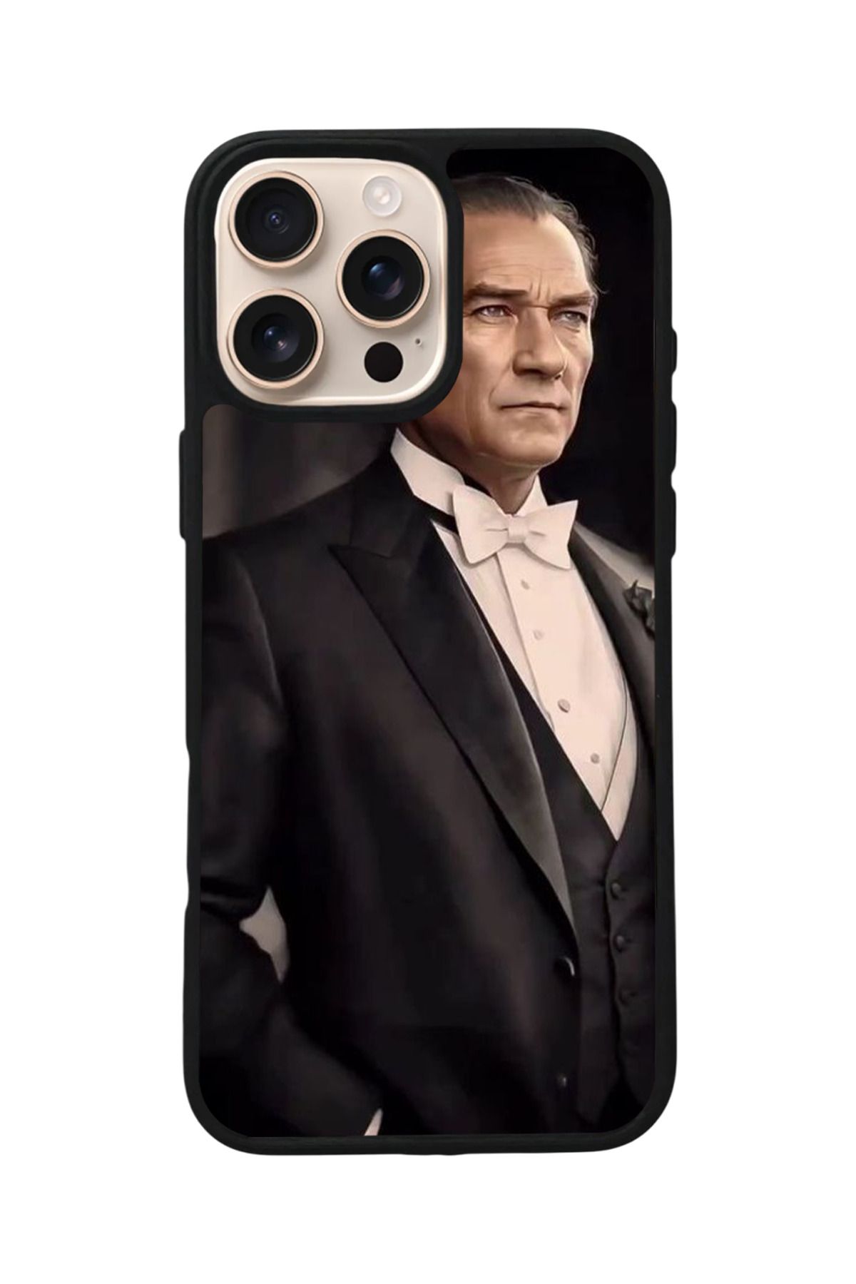 Aksel Kılıf Apple iPhone 14 Pro Uyumlu Baskılı,Mat Siyah,Yumuşak Silikon,Koruyucu,Şok Emici Kapak,Kılıf
