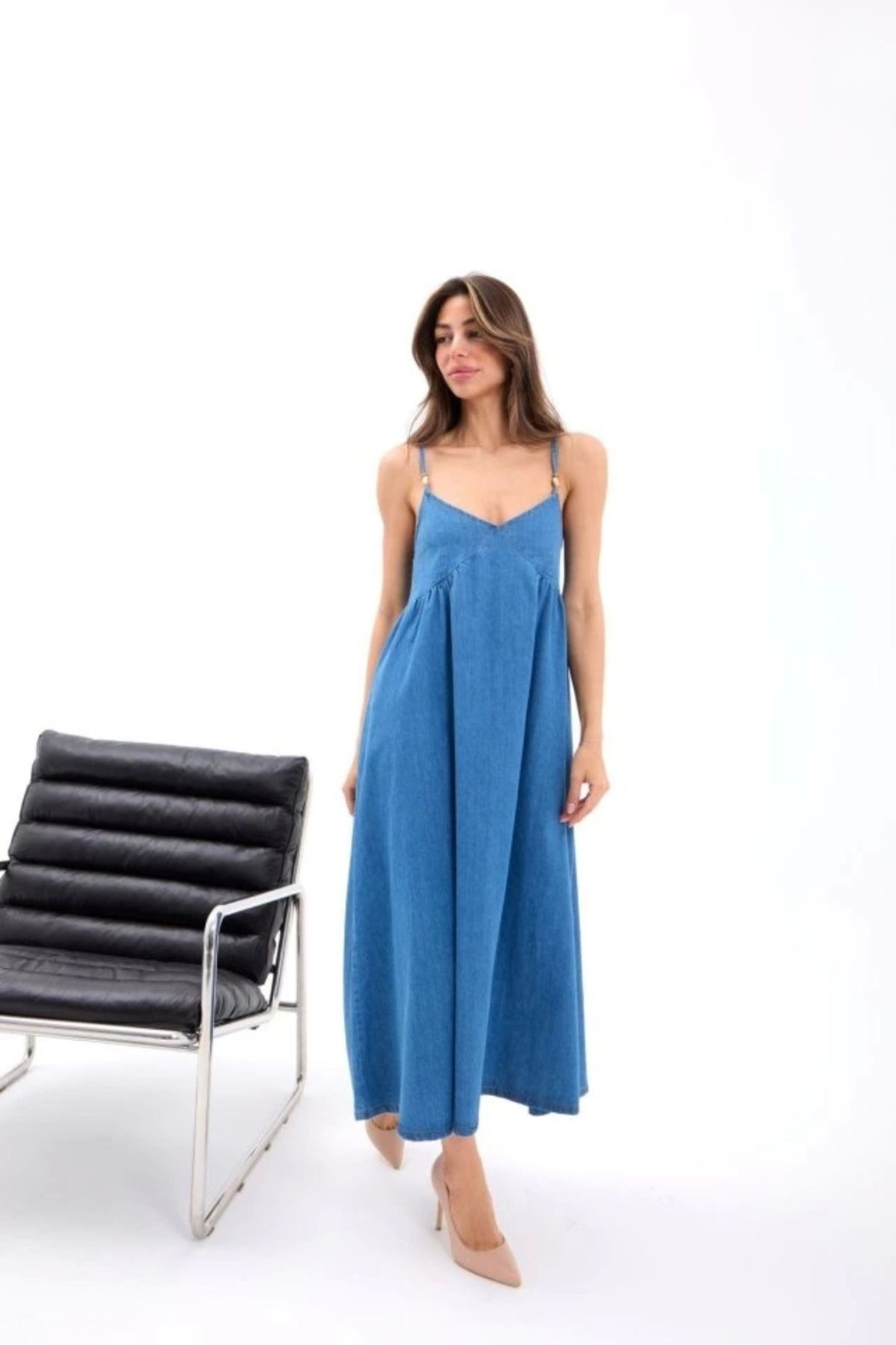 nedo7 7349 KOT ELBİSE-MAVİ