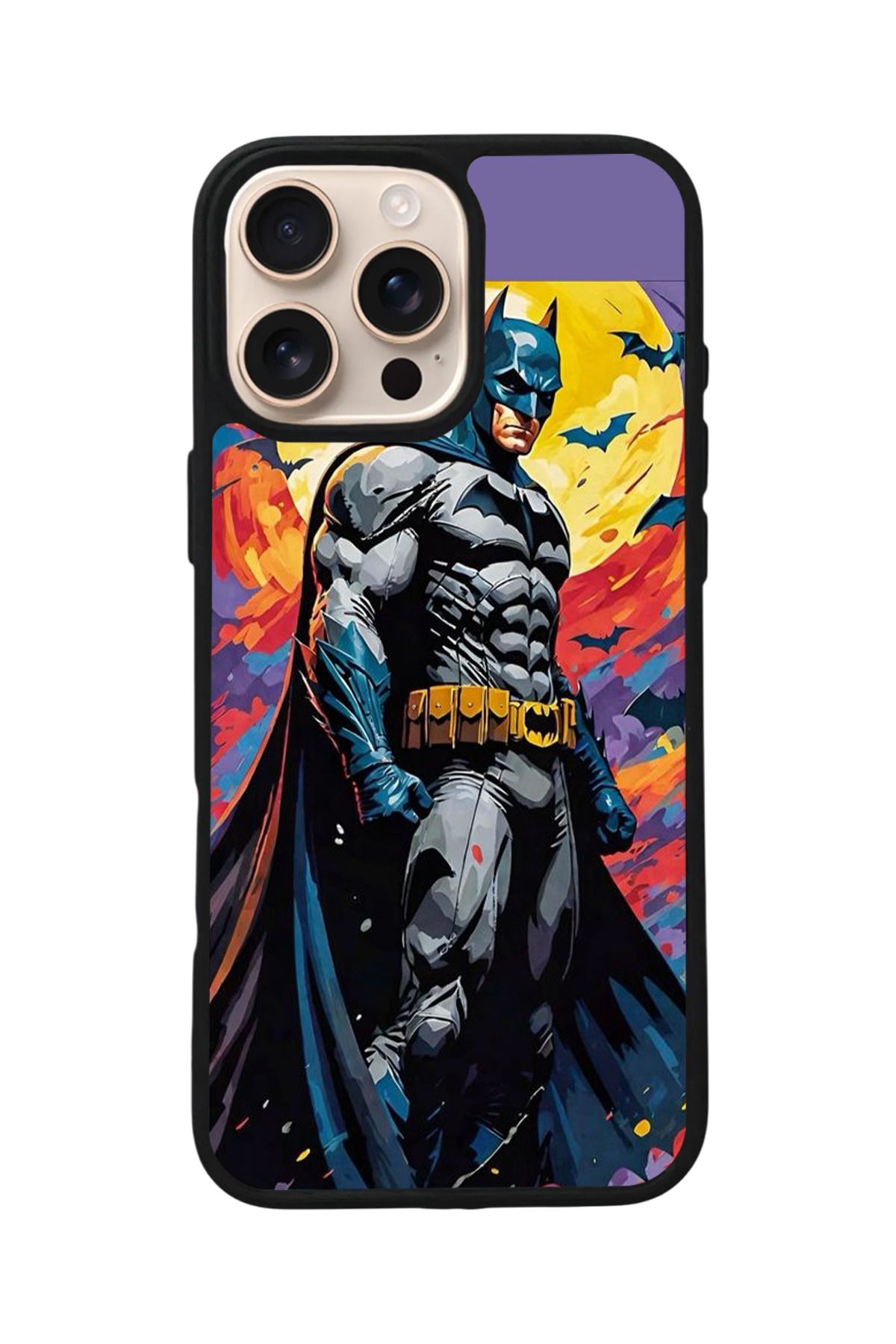 Aksel Kılıf Apple iPhone 15 Pro Max Uyumlu Baskılı,Mat Siyah,Yumuşak Silikon,Koruyucu,Şok Emici Kapak,Kılıf