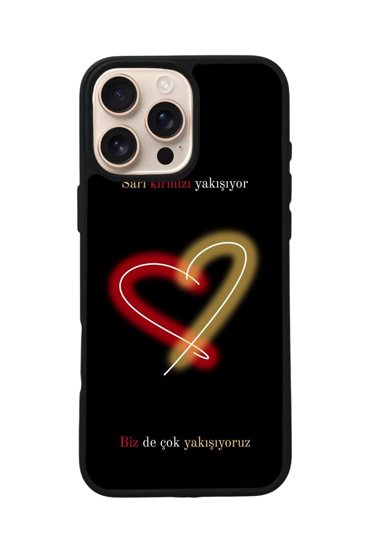 Aksel Kılıf Apple iPhone 16 Pro Max Uyumlu Baskılı,Mat Siyah,Yumuşak Silikon,Koruyucu,Şok Emici Kapak,Kılıf